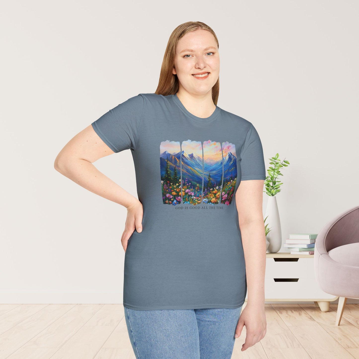 God Is Good All The Time Softstyle T-shirt