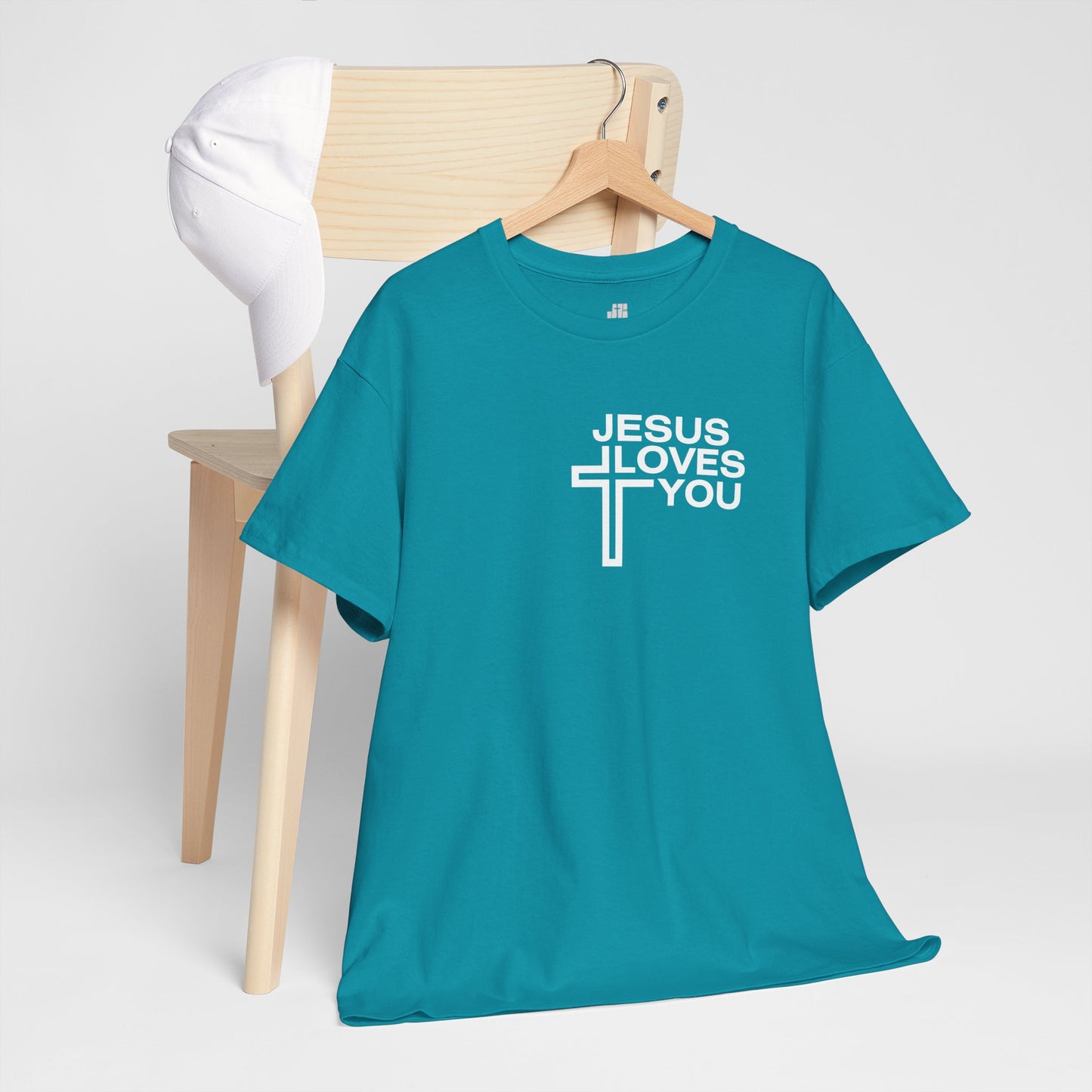 Jesus Loves You Heavy Cotton Tee