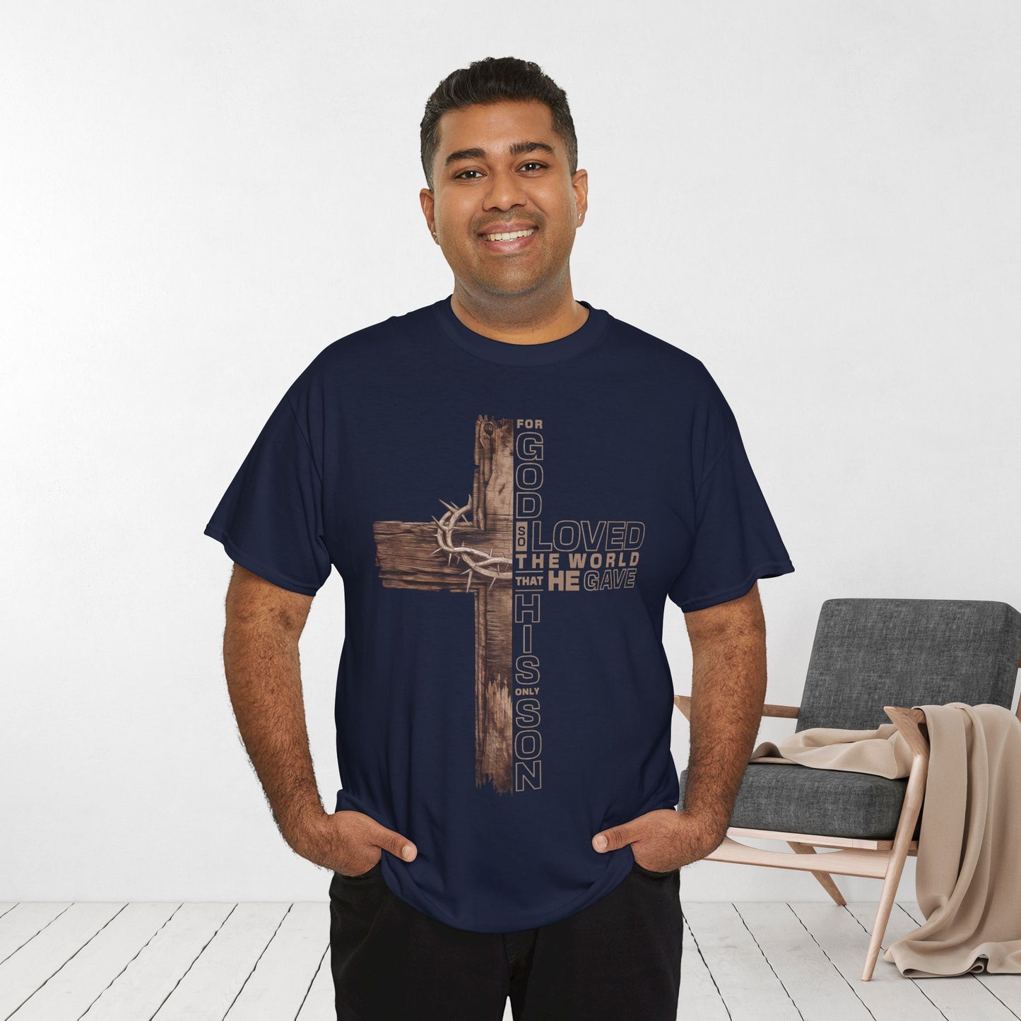 John 3:16 Heavy Cotton Tee