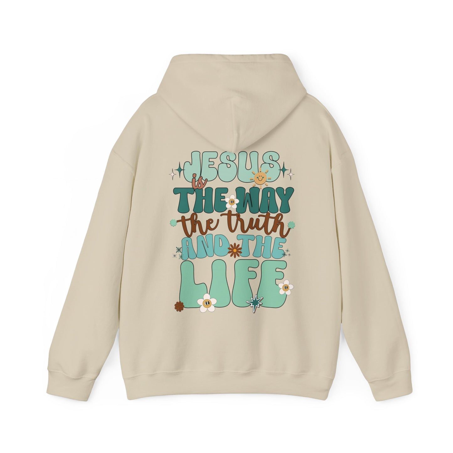 Green Jesus is the Way John 14:6 Bible Verse Christian Hoodie