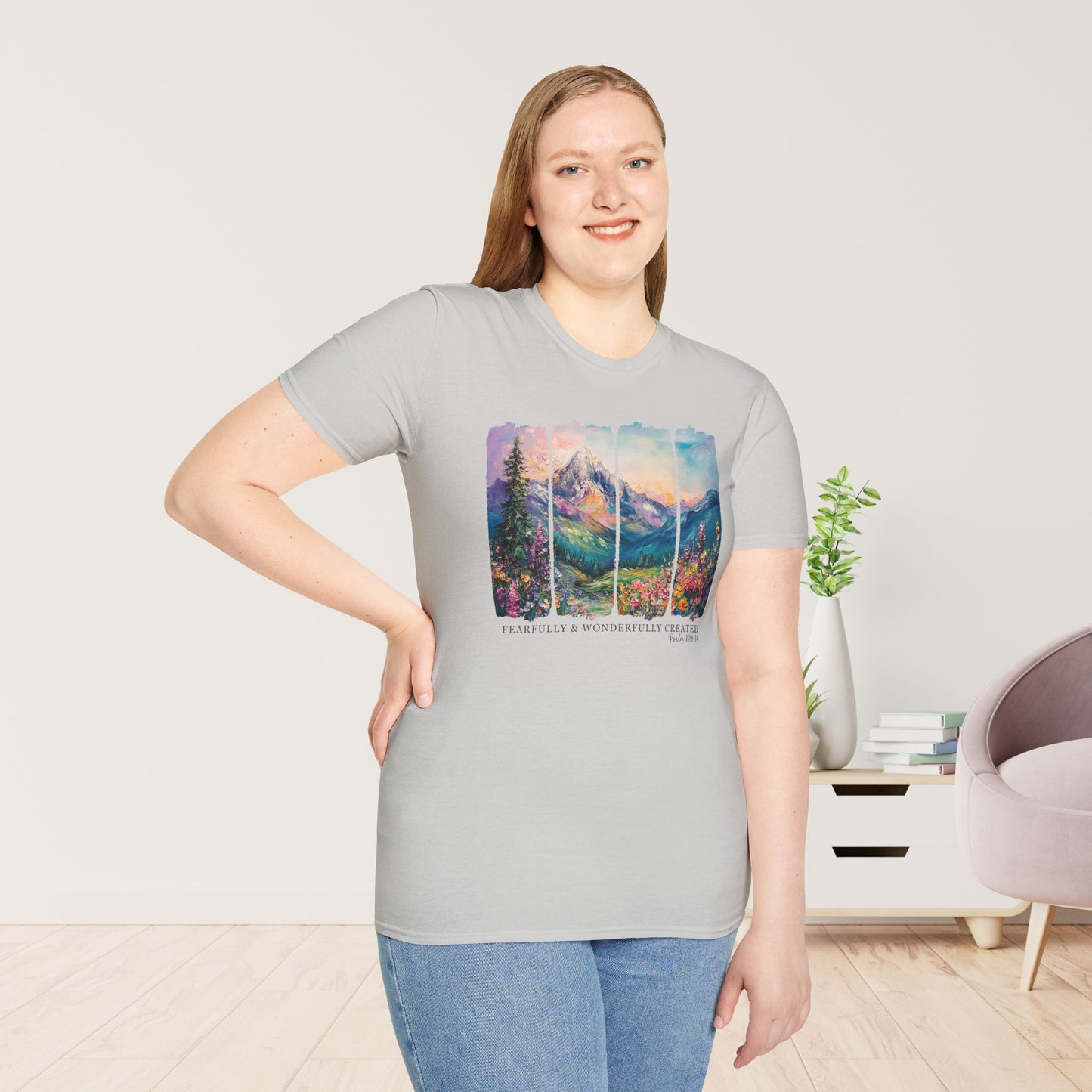 Fearfully and Wonderfully Created Softstyle T-shirt - Psalm 139:14