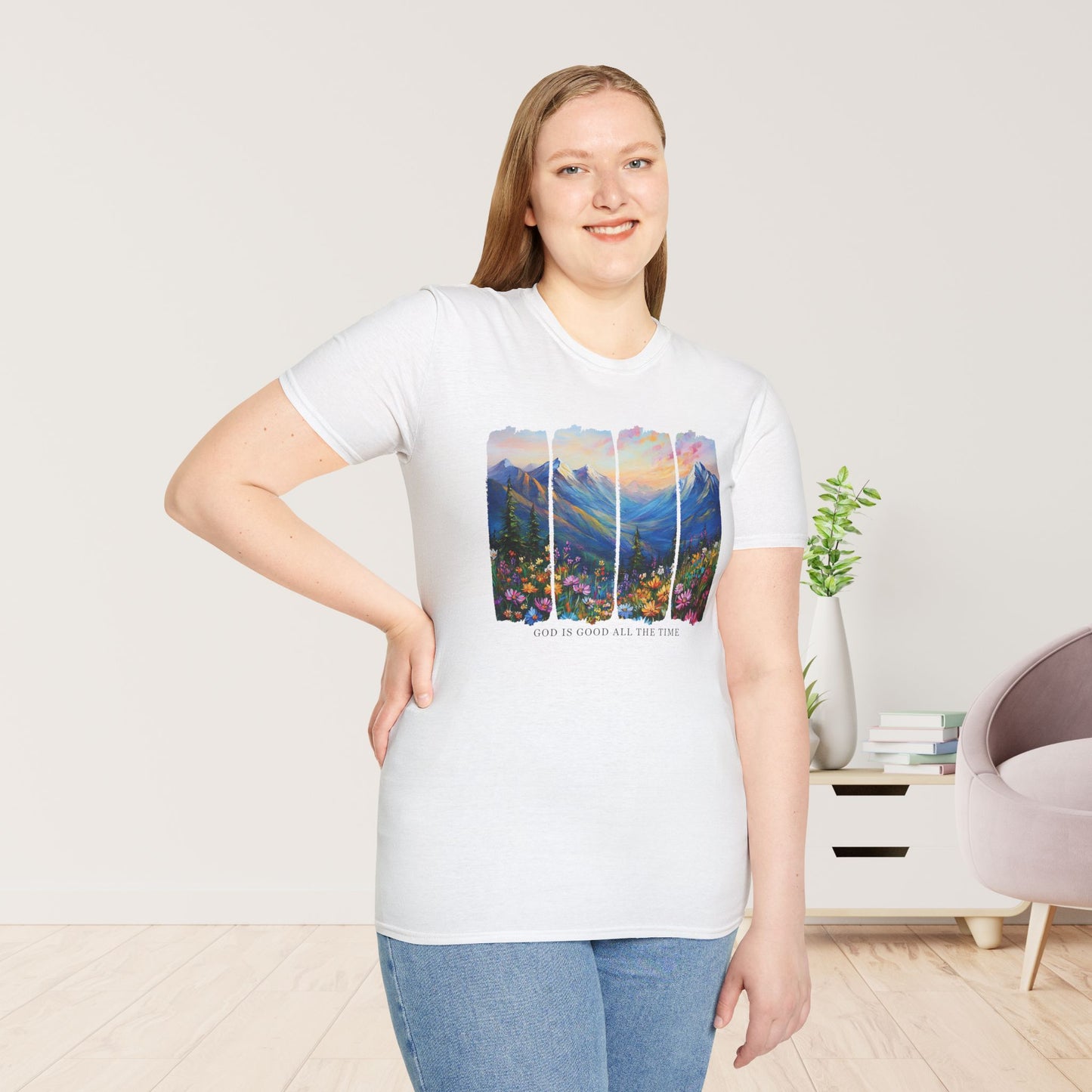 God Is Good All The Time Softstyle T-shirt