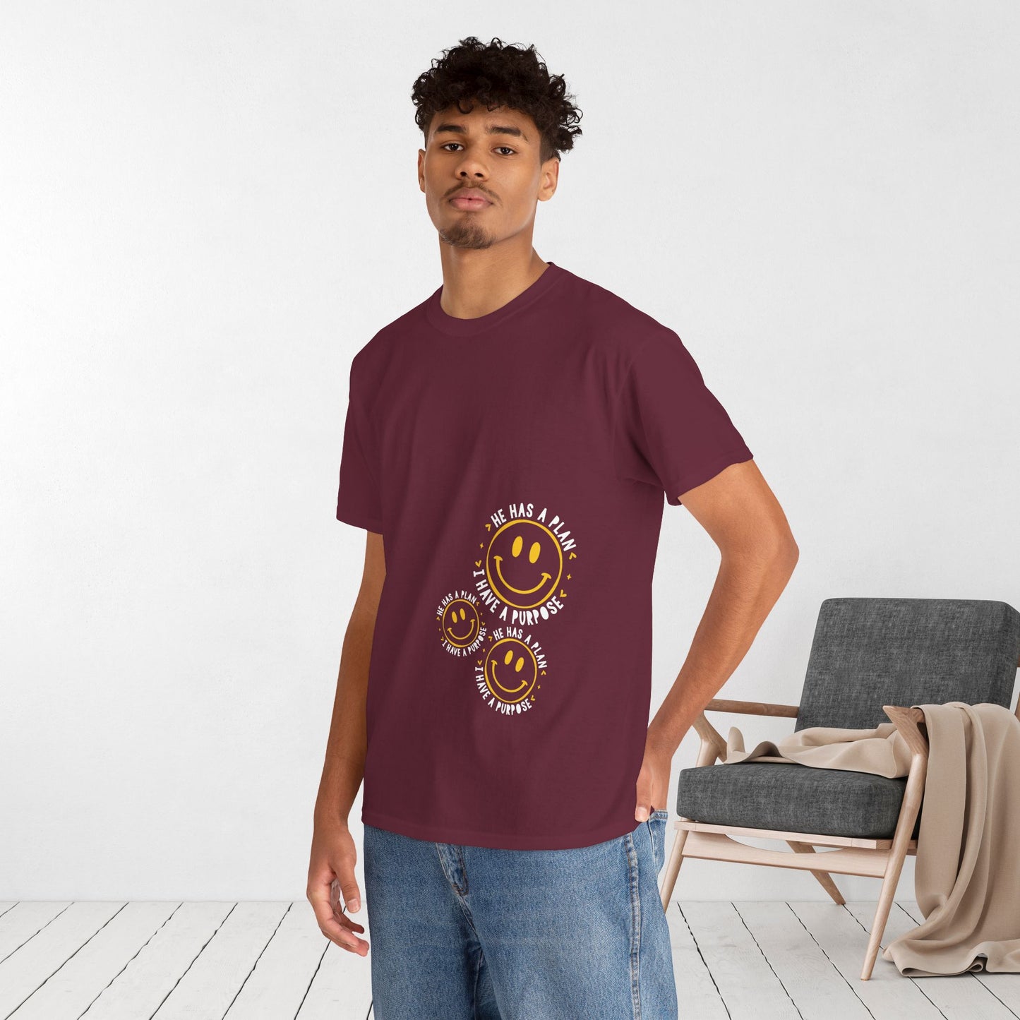 He Has a Plan, I Have a Purpose Heavy Cotton Tee