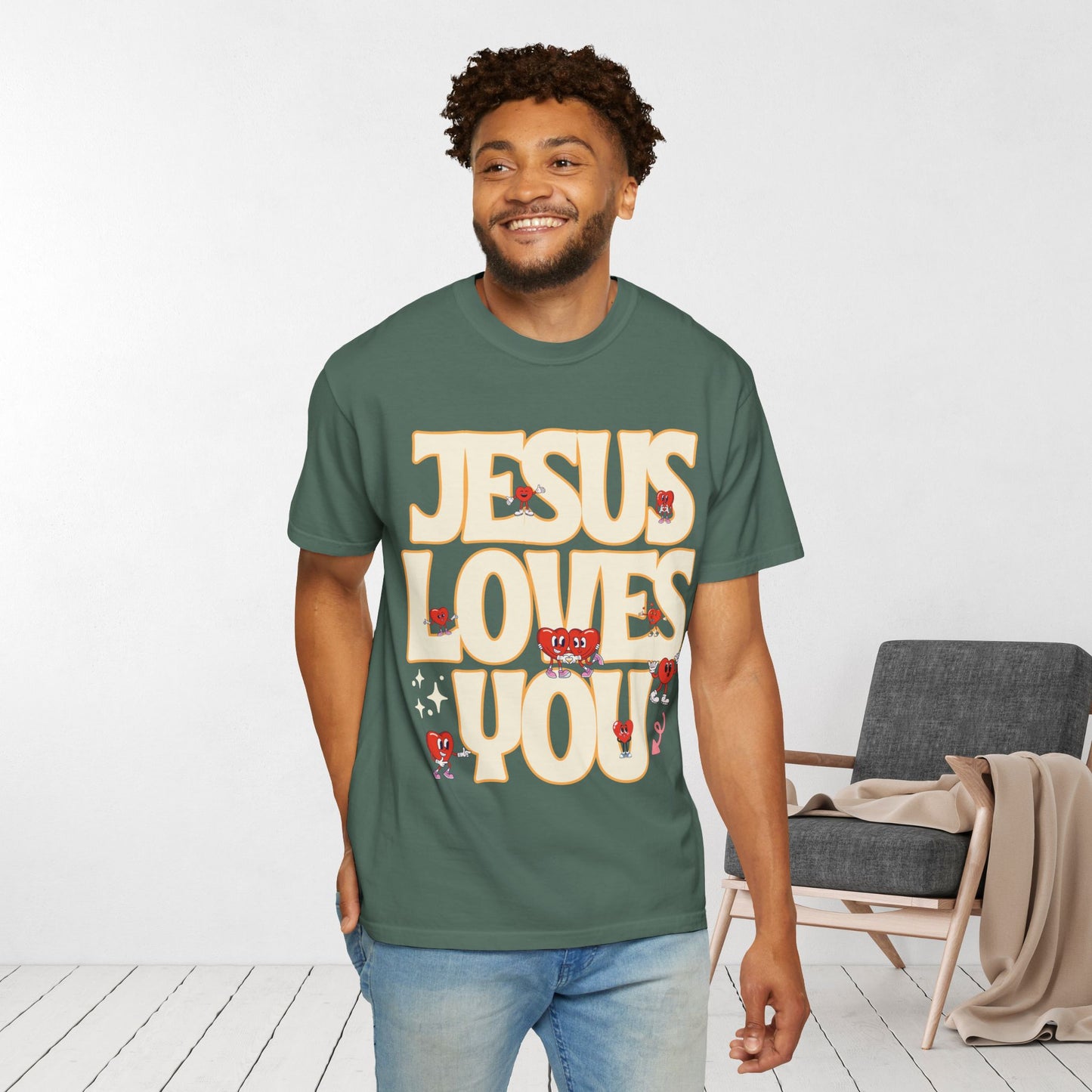 Jesus Loves You Comfort Colors Shirt