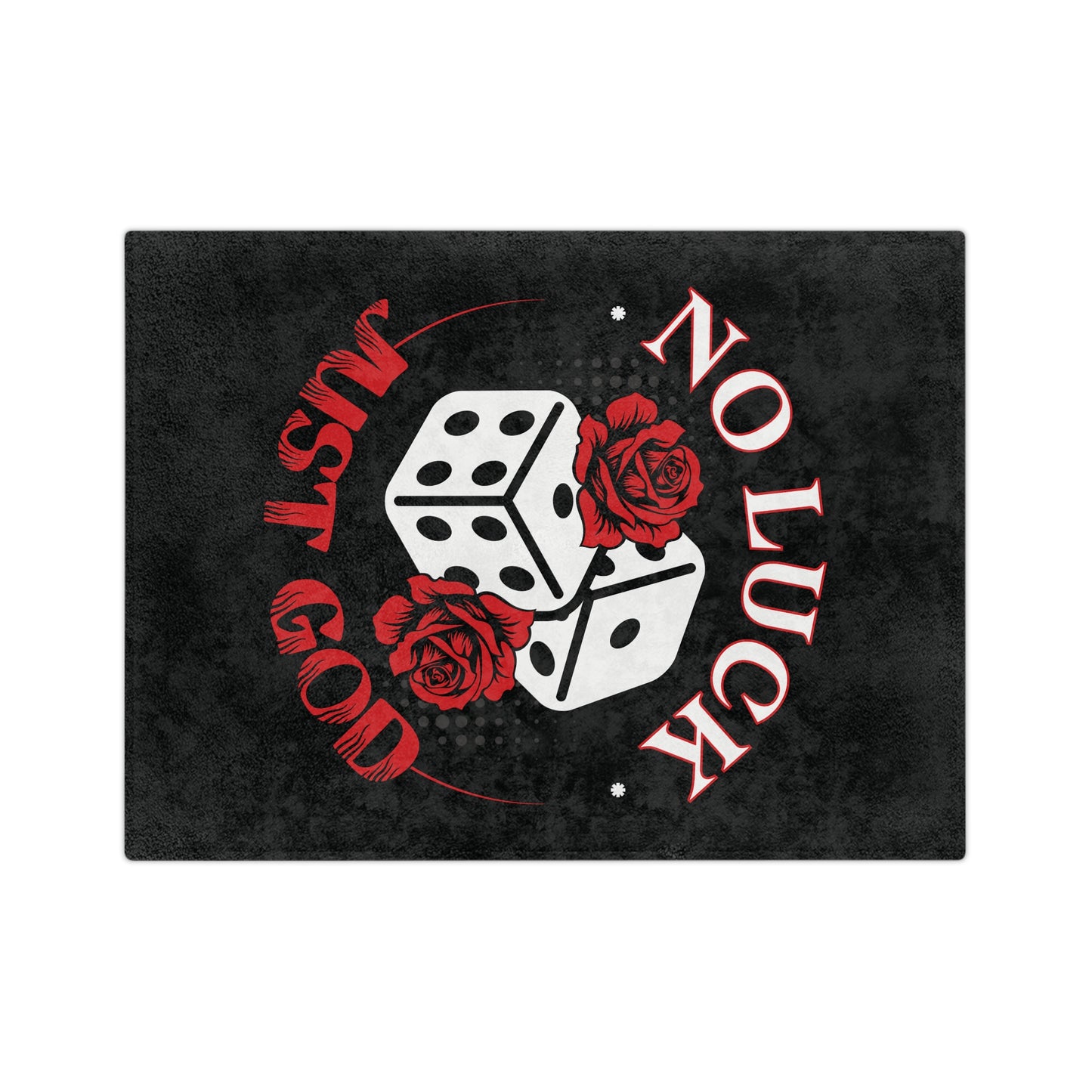 No Luck Just God Velveteen Microfiber Blanket