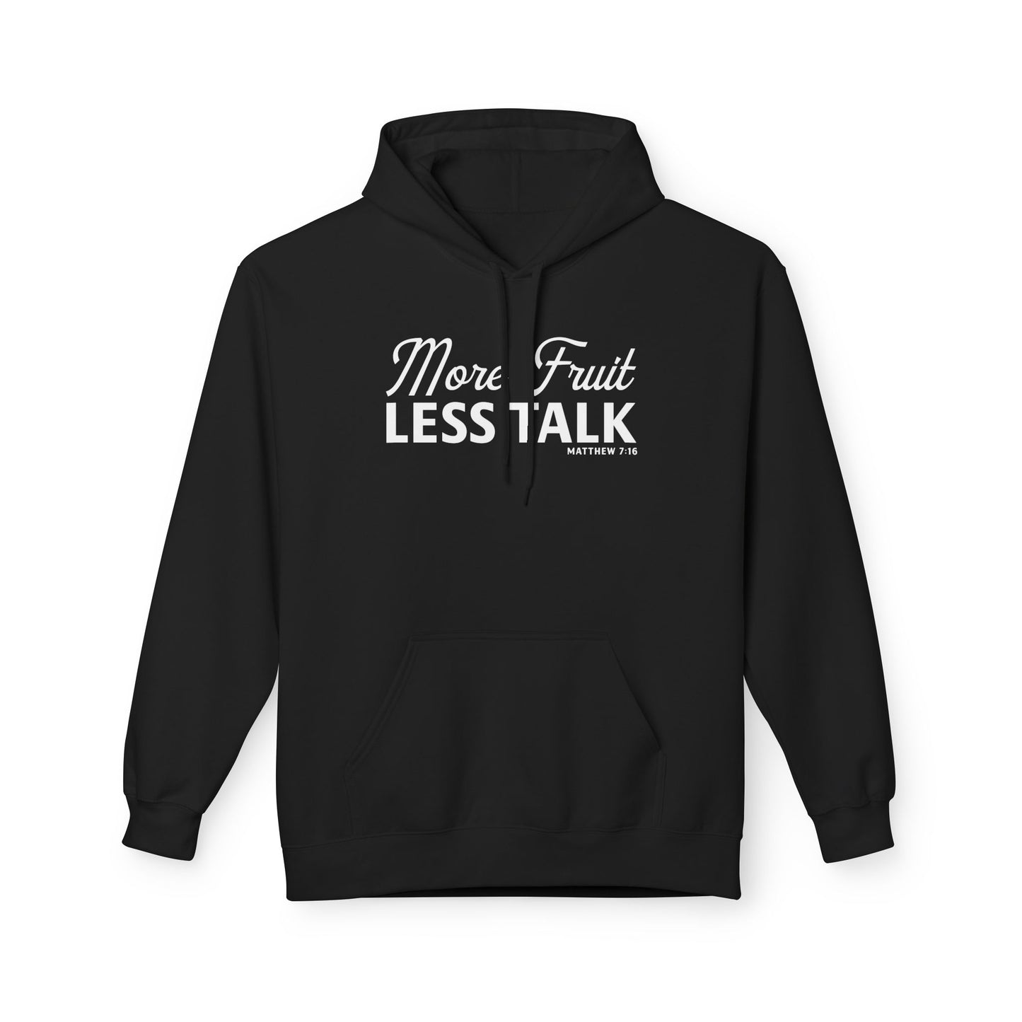More Fruit, Less Talk Unisex Midweight Hoodie