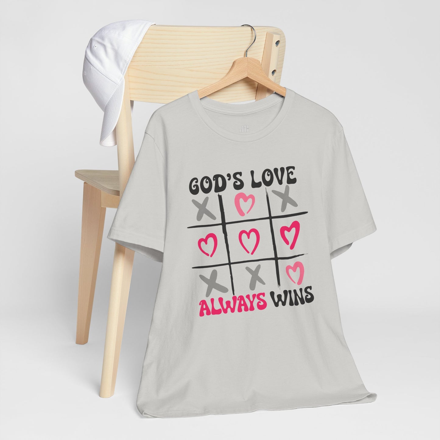 God's Love Always Wins Soft Cotton Tee - Christian Shirt