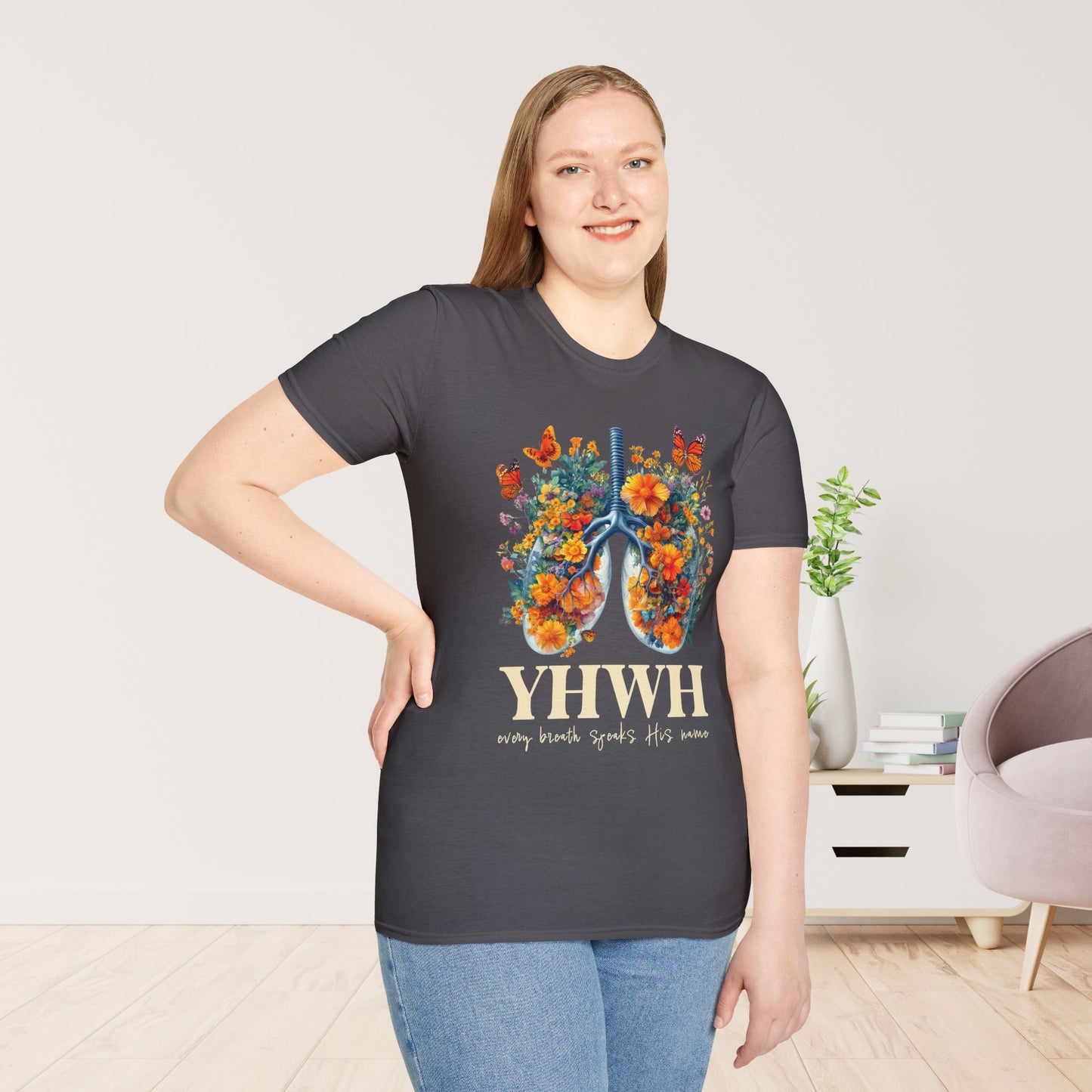 YHWY Every Breath Speaks His Name Softstyle T-shirt
