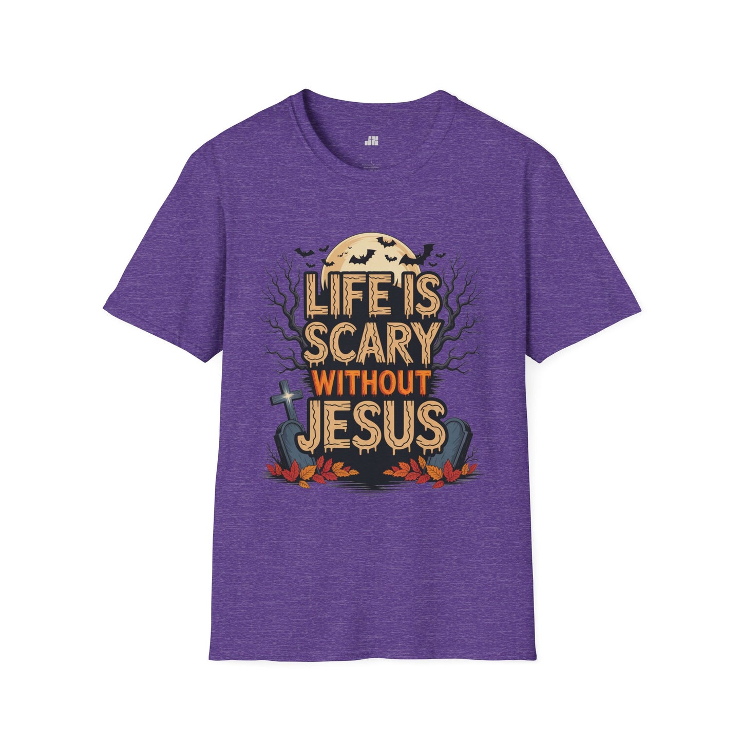 Life is Scary Without Jesus Softstyle T-shirt