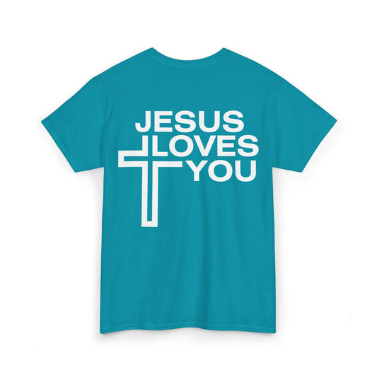 Jesus Loves You Heavy Cotton Tee