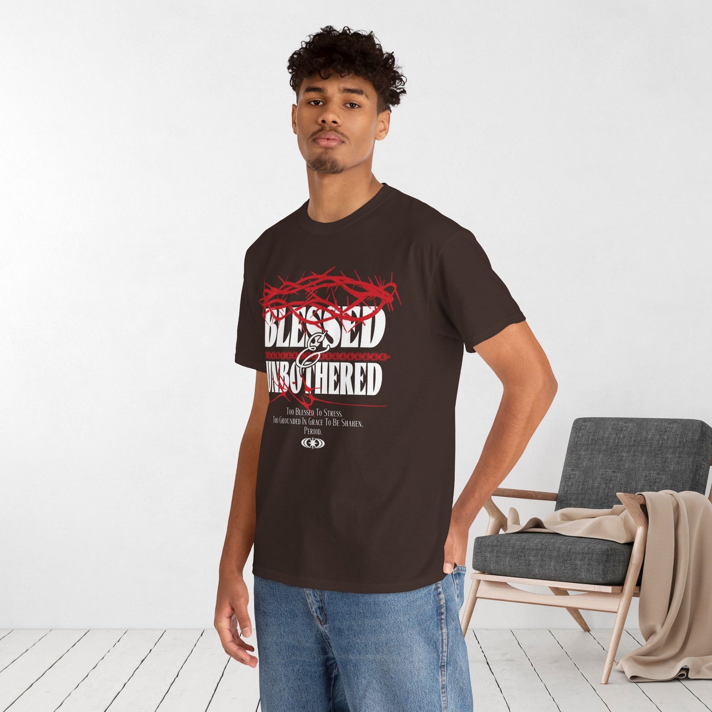 Blessed & Unbothered Heavy Cotton Tee
