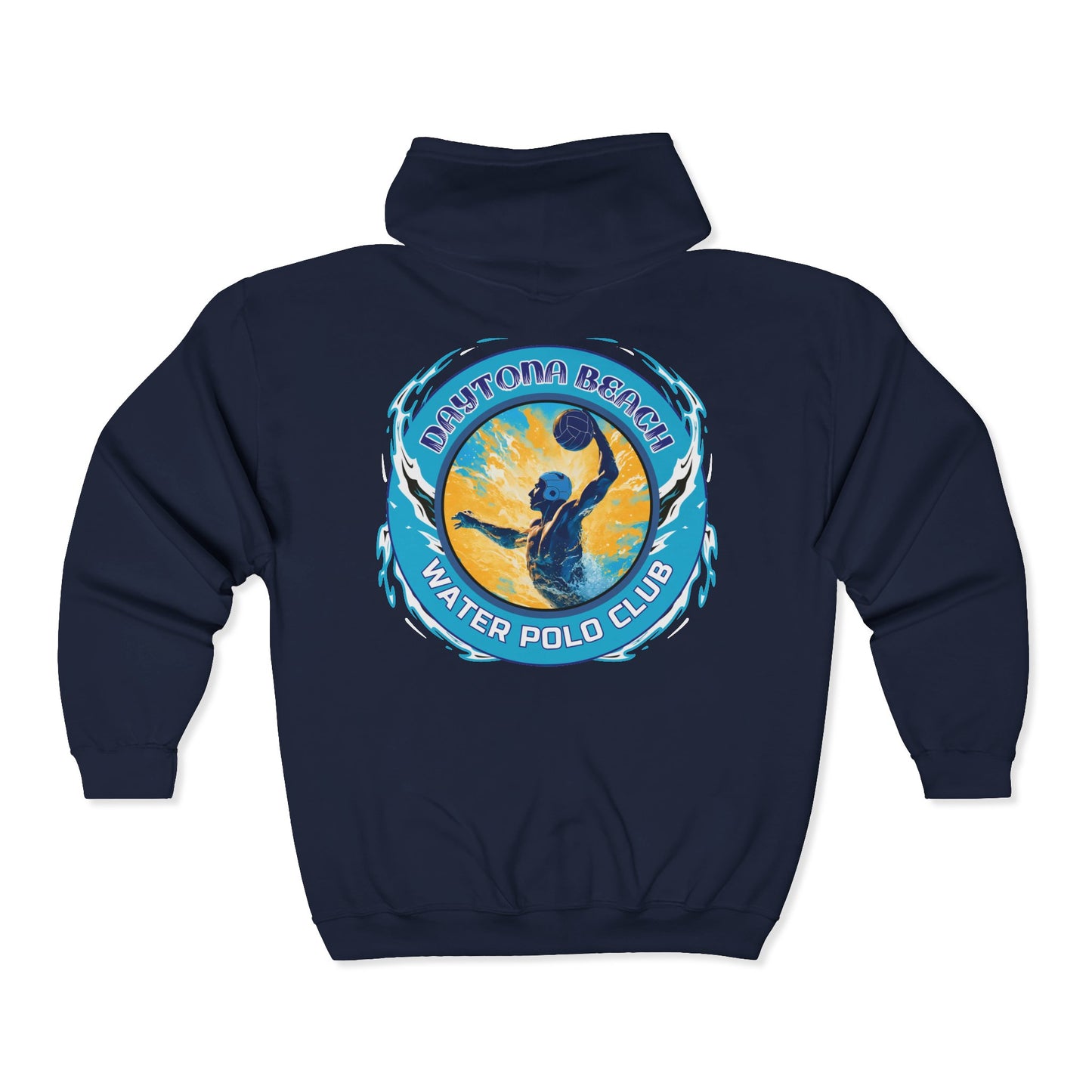 Daytona Beach Water Polo Club Full Zip Hooded Sweatshirt
