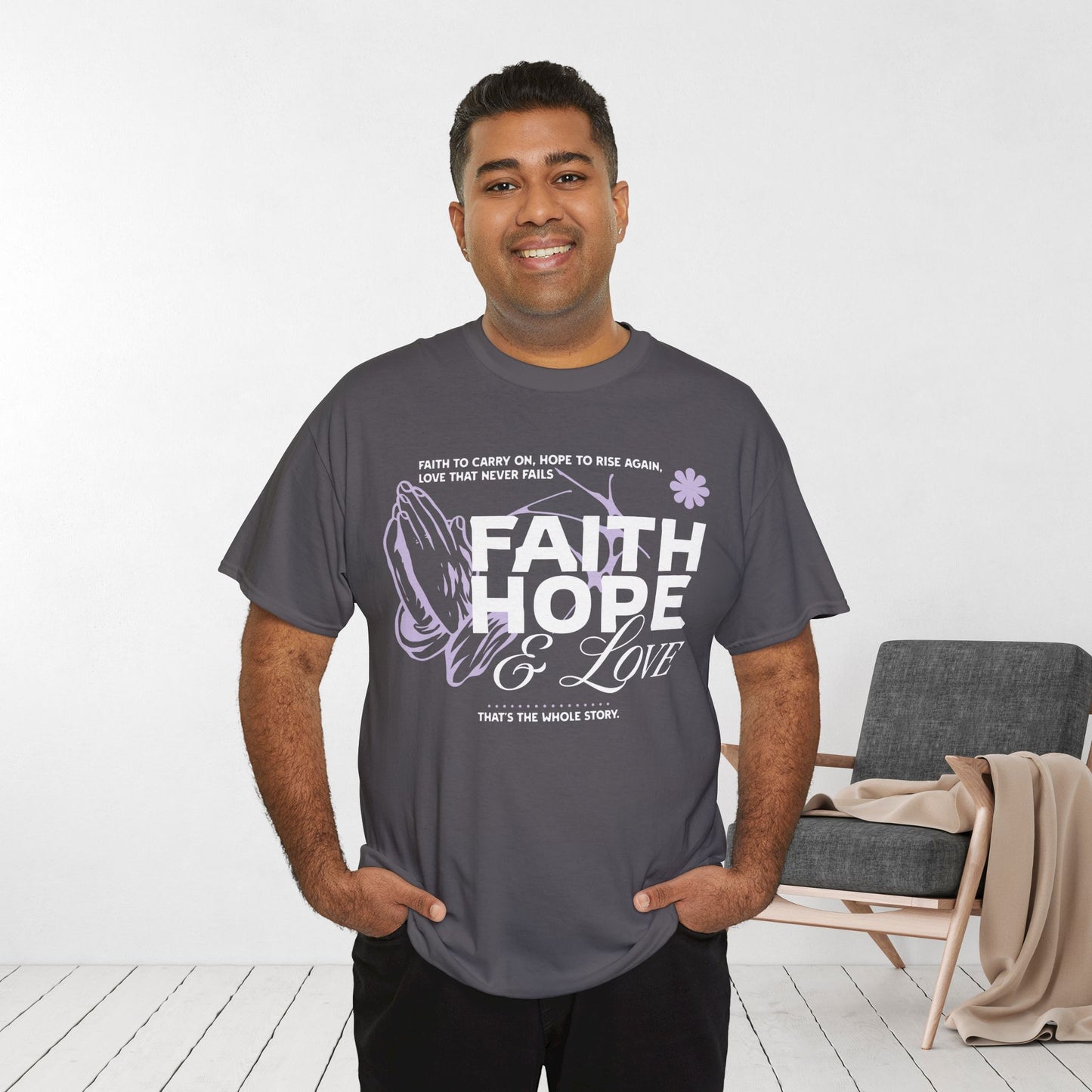 Faith Hope Love Heavy Cotton Tee