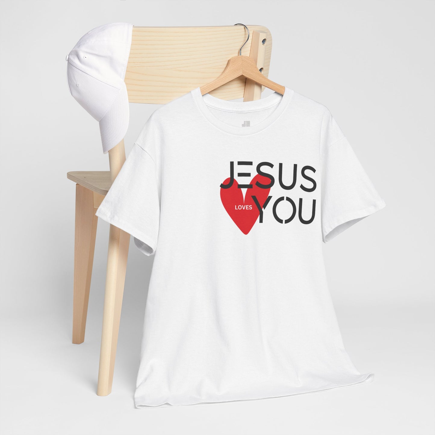 Jesus Loves You Heavy Cotton Tee