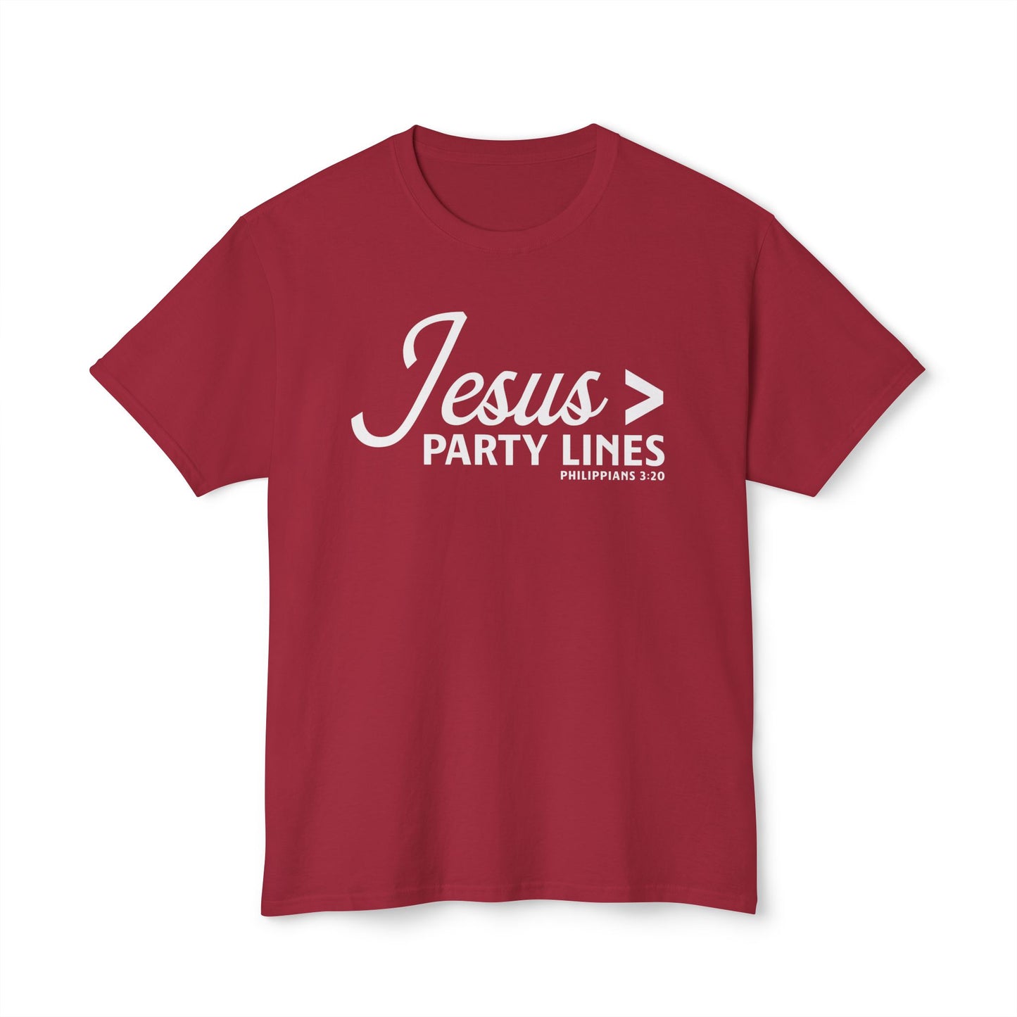 Jesus > Party Lines Unisex HD Cotton Tee