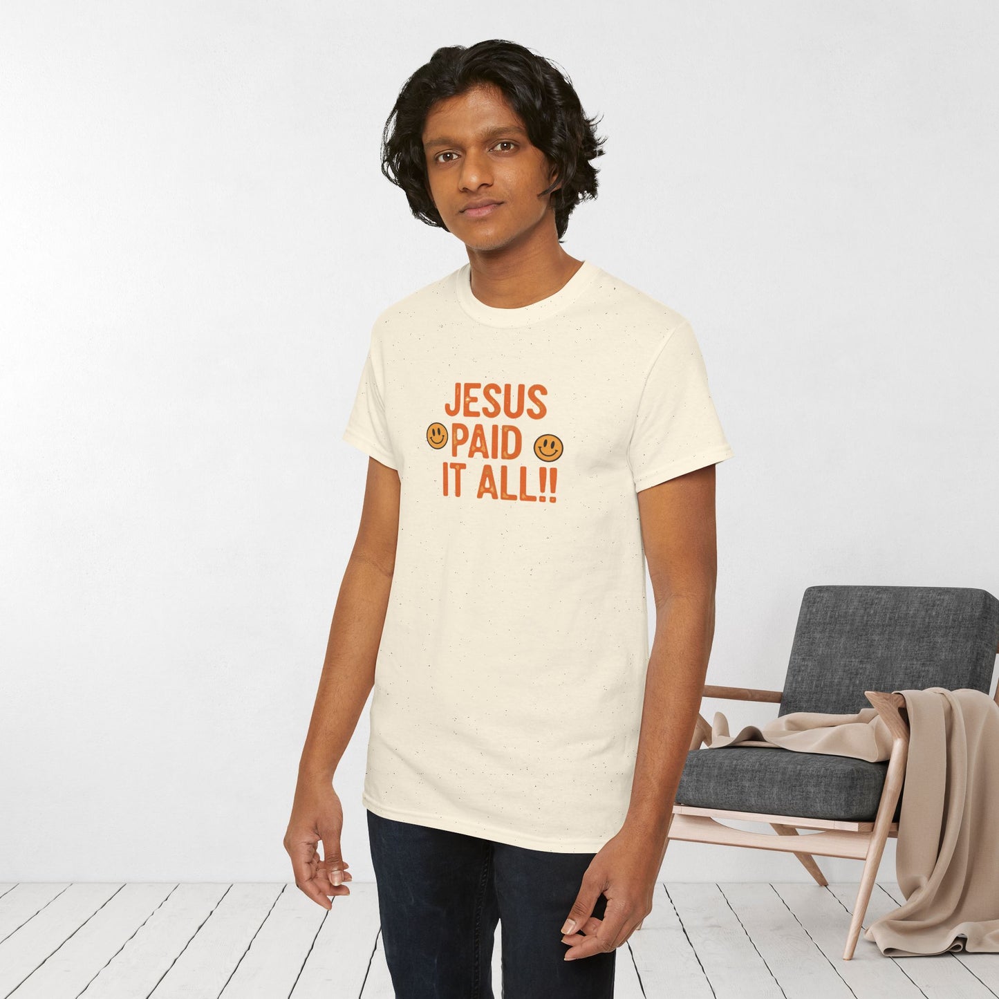 Jesus Paid It All Heavy Cotton Tee