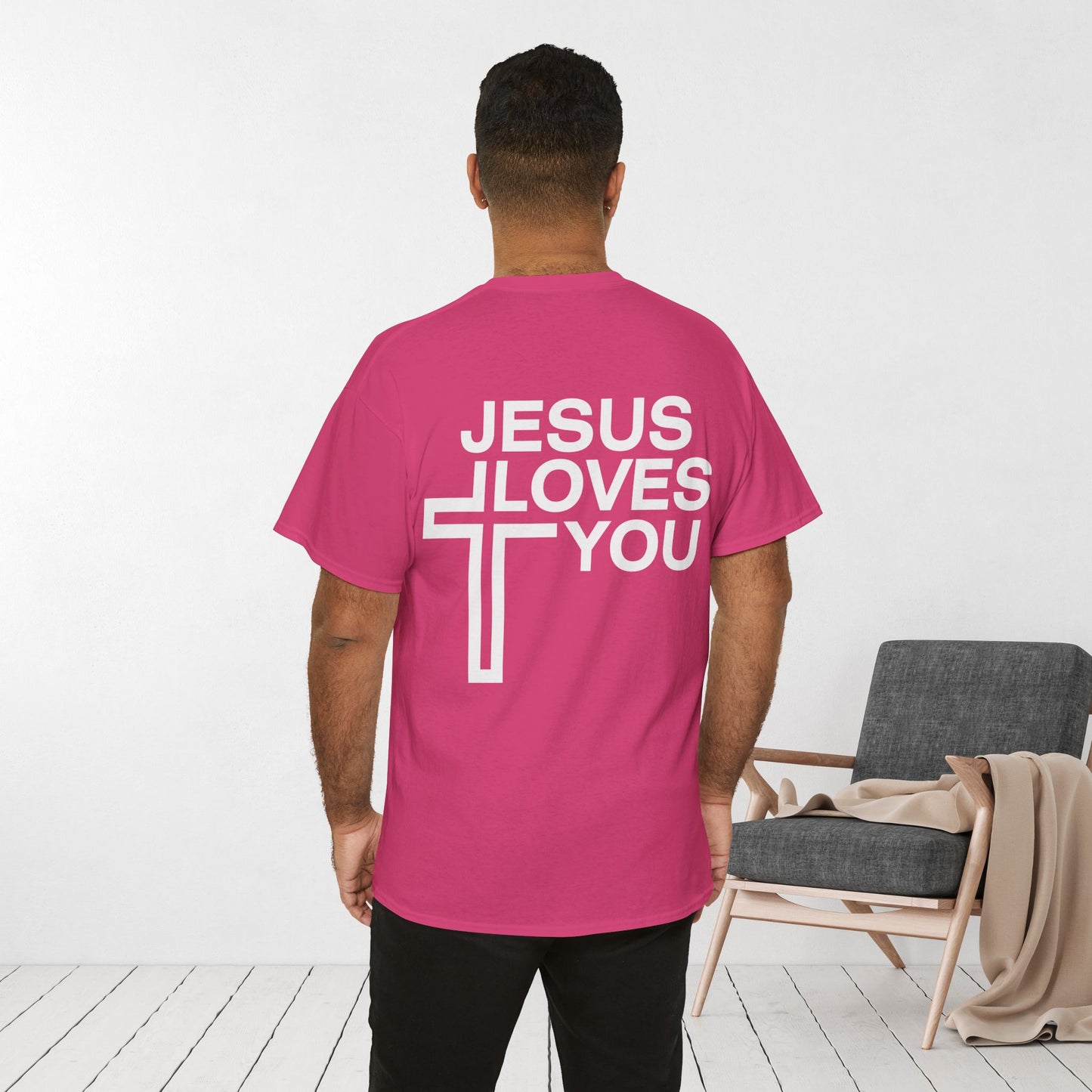 Jesus Loves You Heavy Cotton Tee