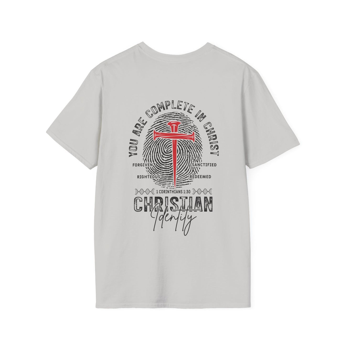 You Are Complete in Christ Softstyle T-shirt - 1 Corinthians 1:30
