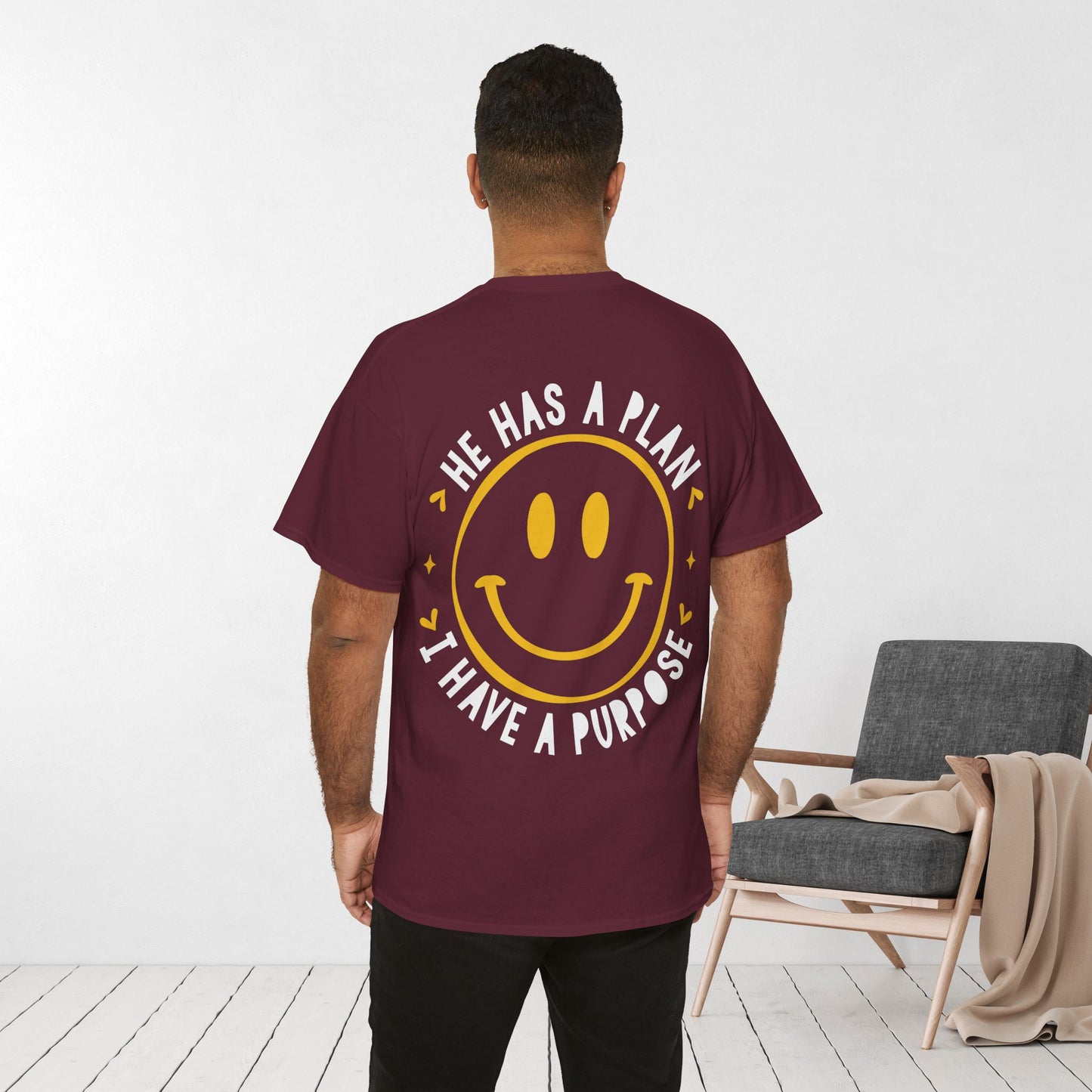 He Has a Plan, I Have a Purpose Heavy Cotton Tee