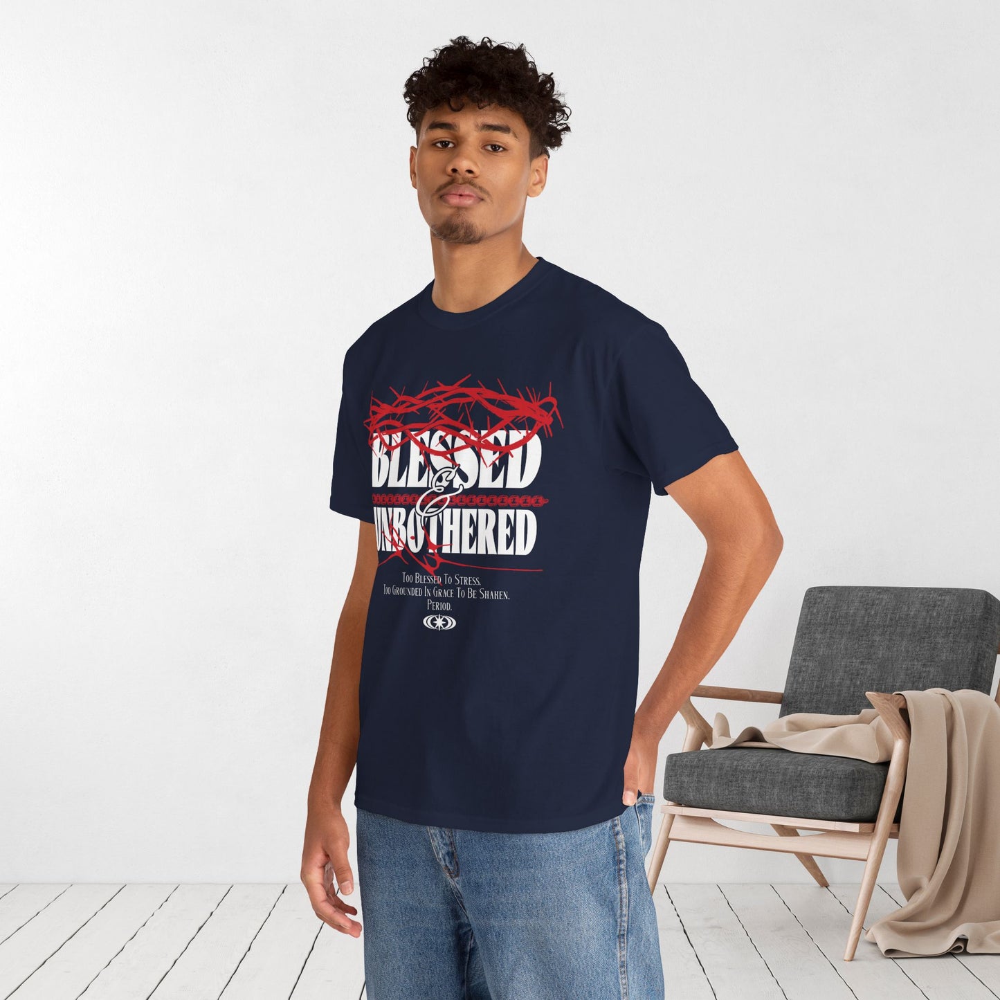 Blessed & Unbothered Heavy Cotton Tee