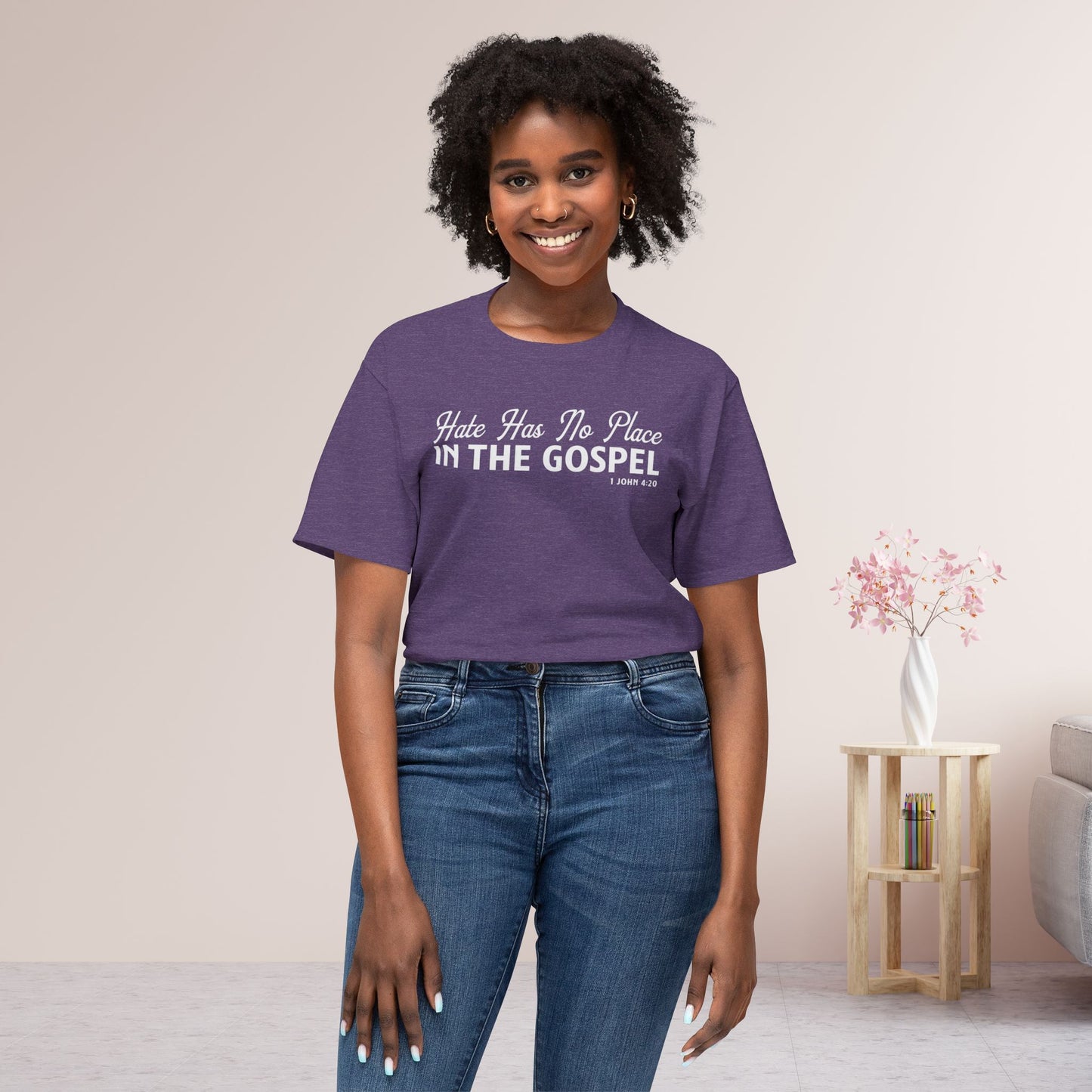 Hate Has No Place in the Gospel Unisex HD Cotton Tee