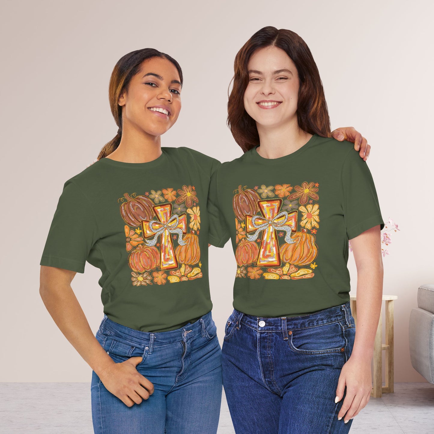 Trendy Fall Christian Soft Cotton Tee