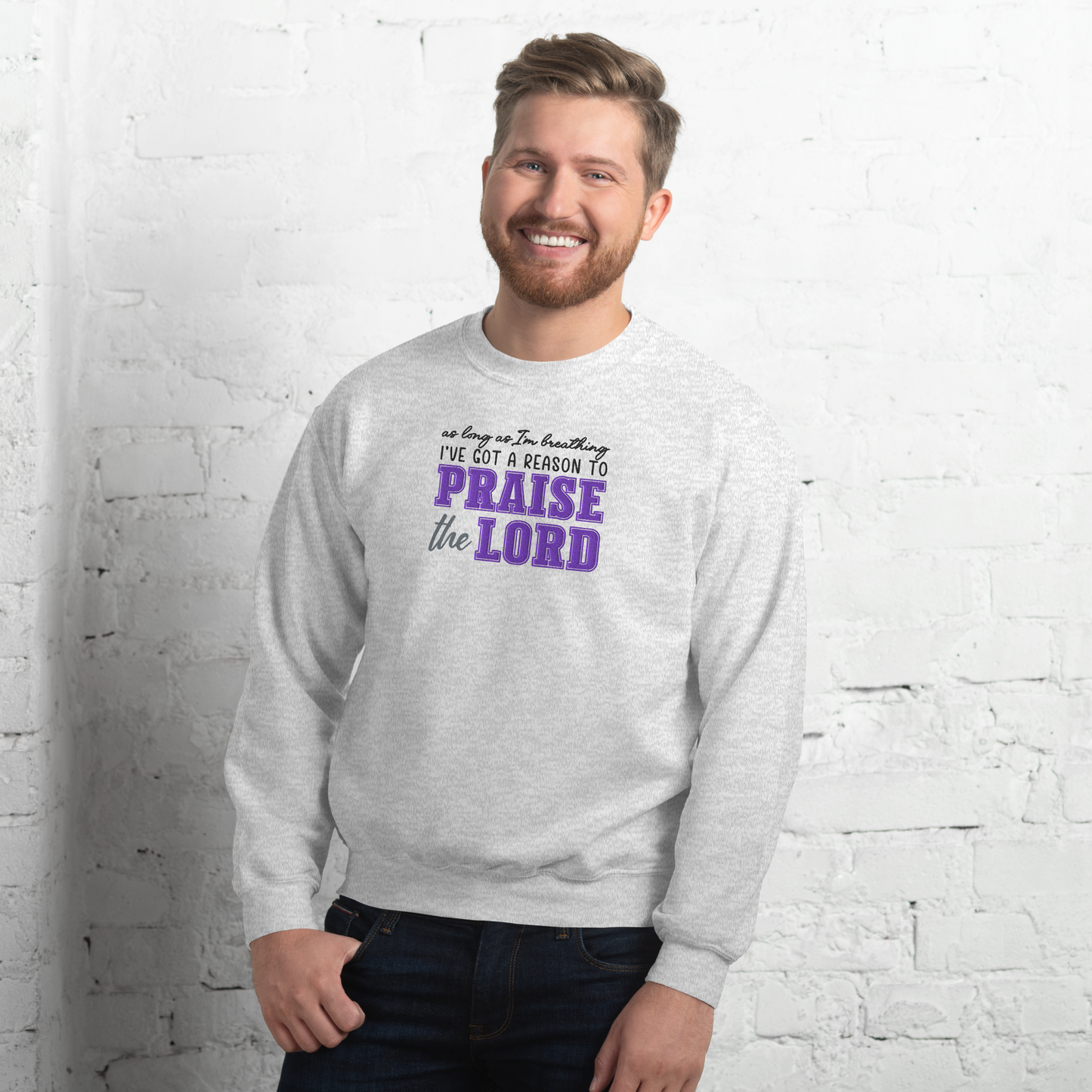 Praise The Lord Embroidered Sweatshirt