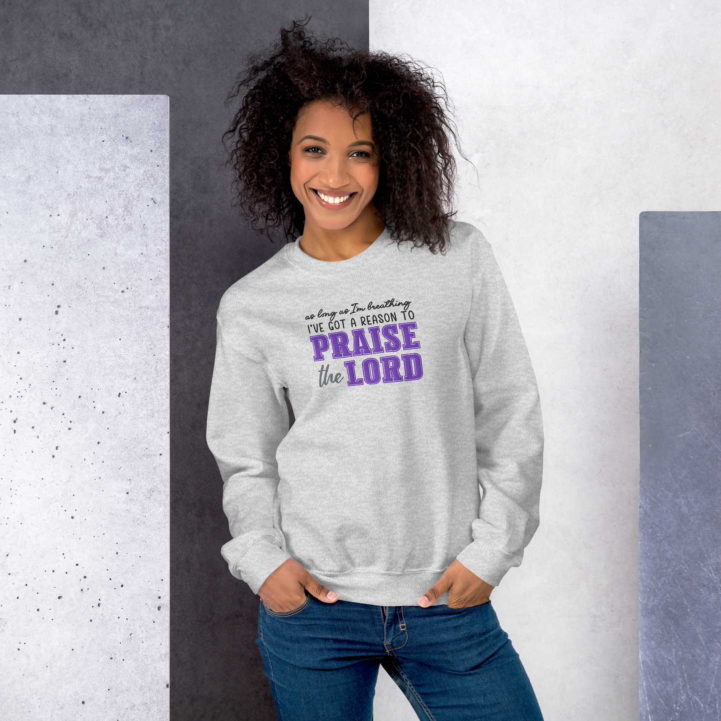 Praise The Lord Embroidered Sweatshirt