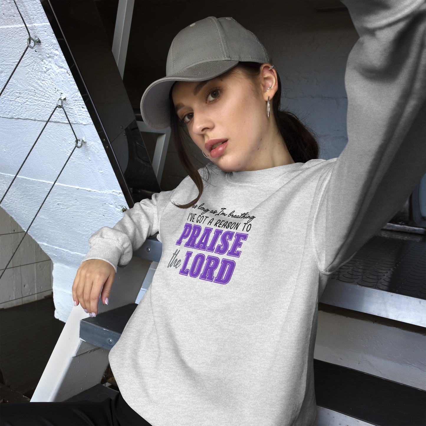 Praise The Lord Embroidered Sweatshirt