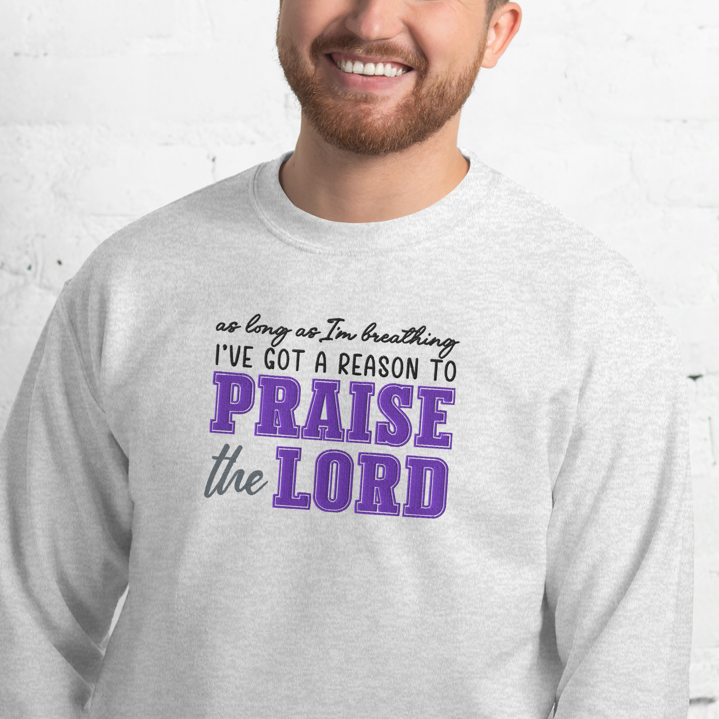 Praise The Lord Embroidered Sweatshirt