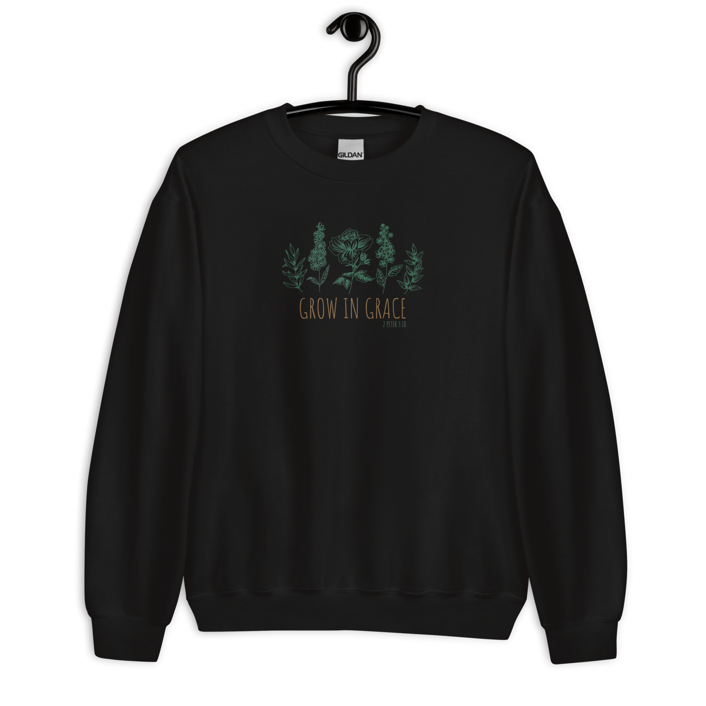 Grow in Grace Embroidered Women's Sweatshirt