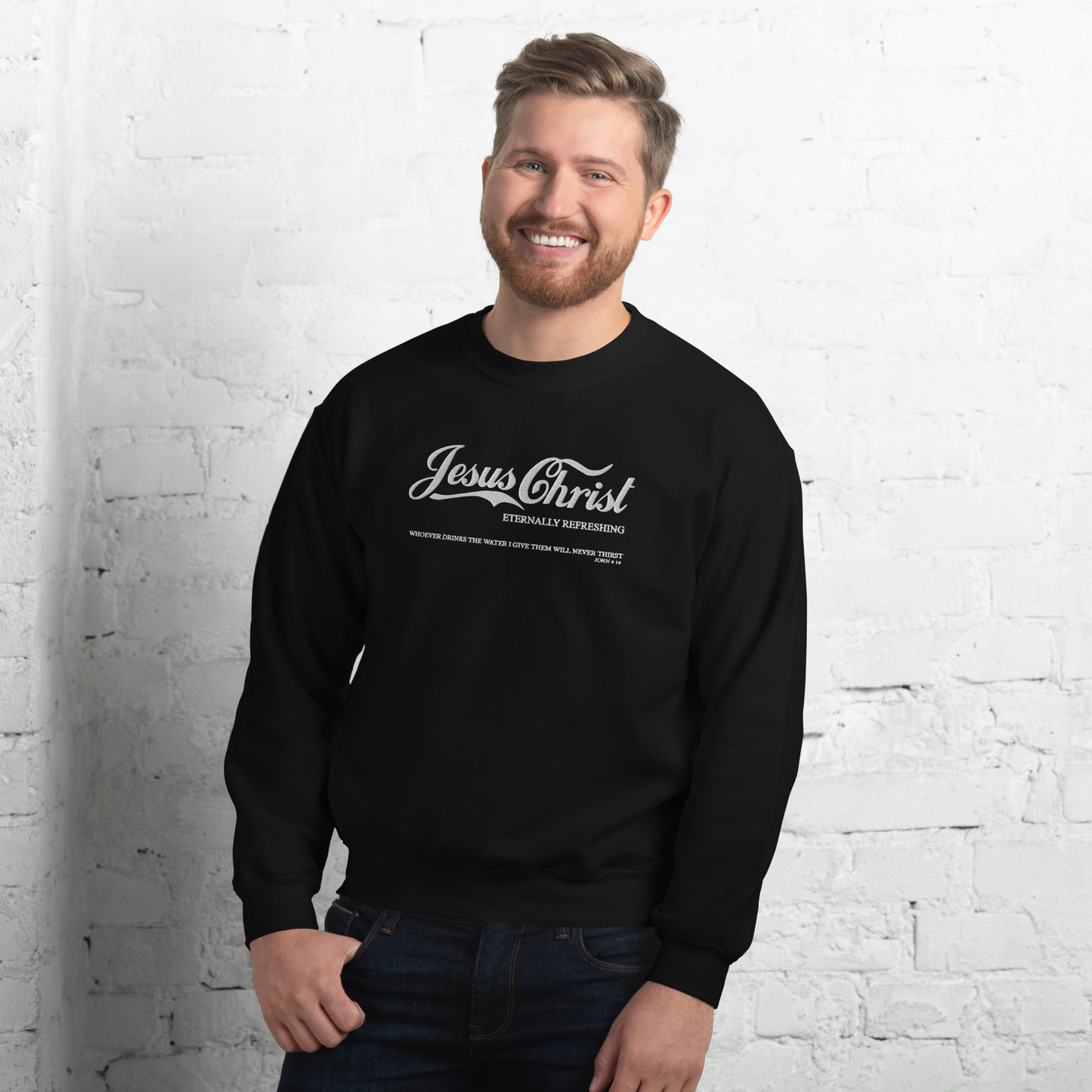 Embroidered Jesus Christ Sweatshirt