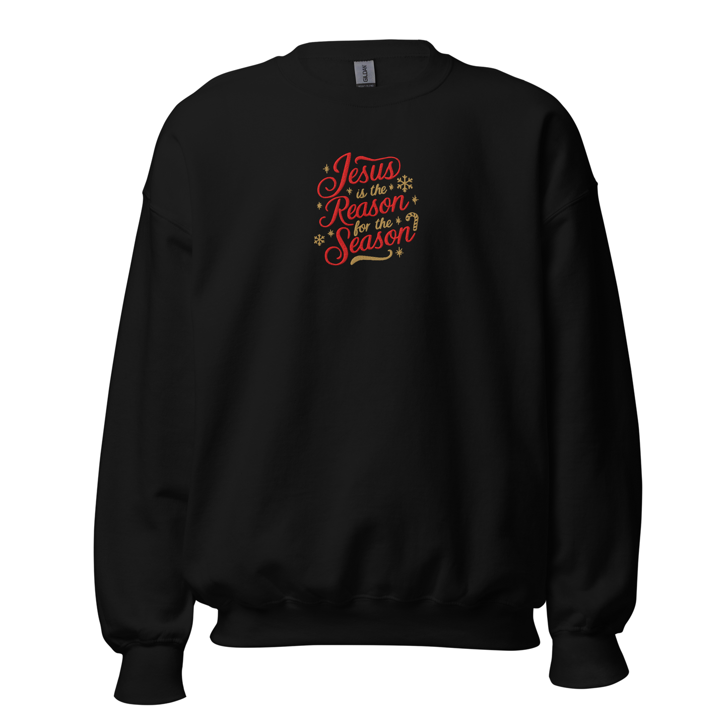 Embroidered Jesus is The Reason for The Season Sweatshirt