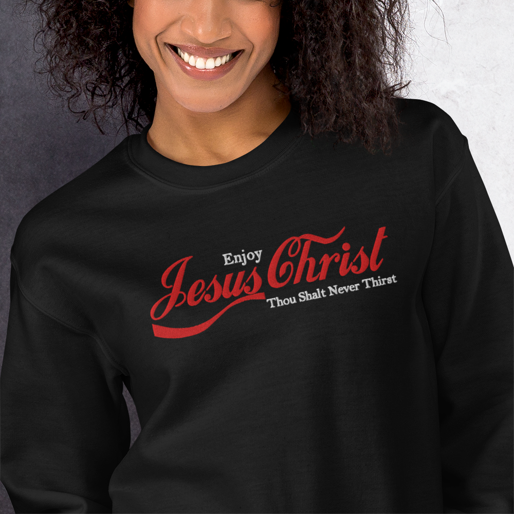 Embroidered Jesus Christ Sweatshirt