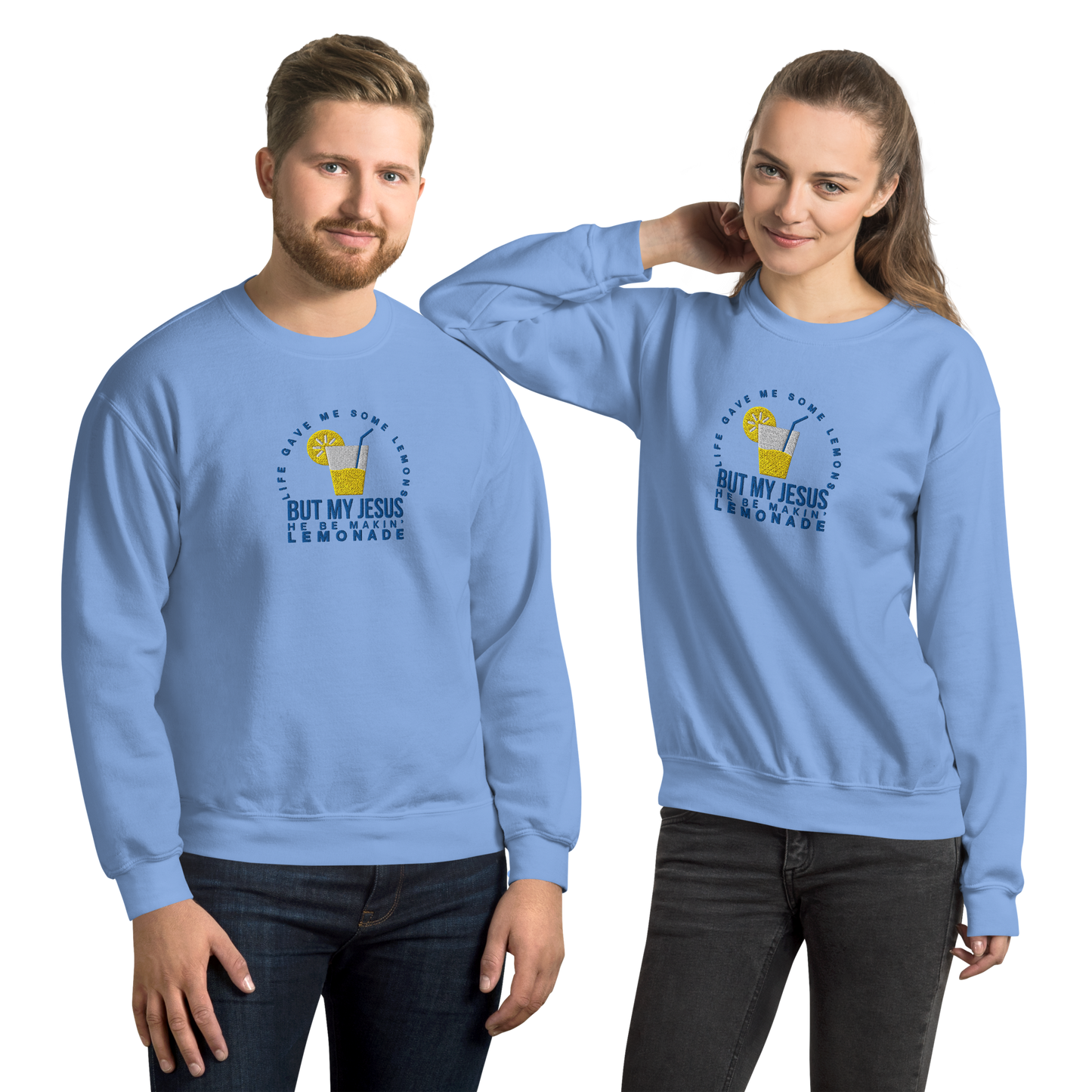 Embroidered Life Gave Me Lemons Sweatshirt