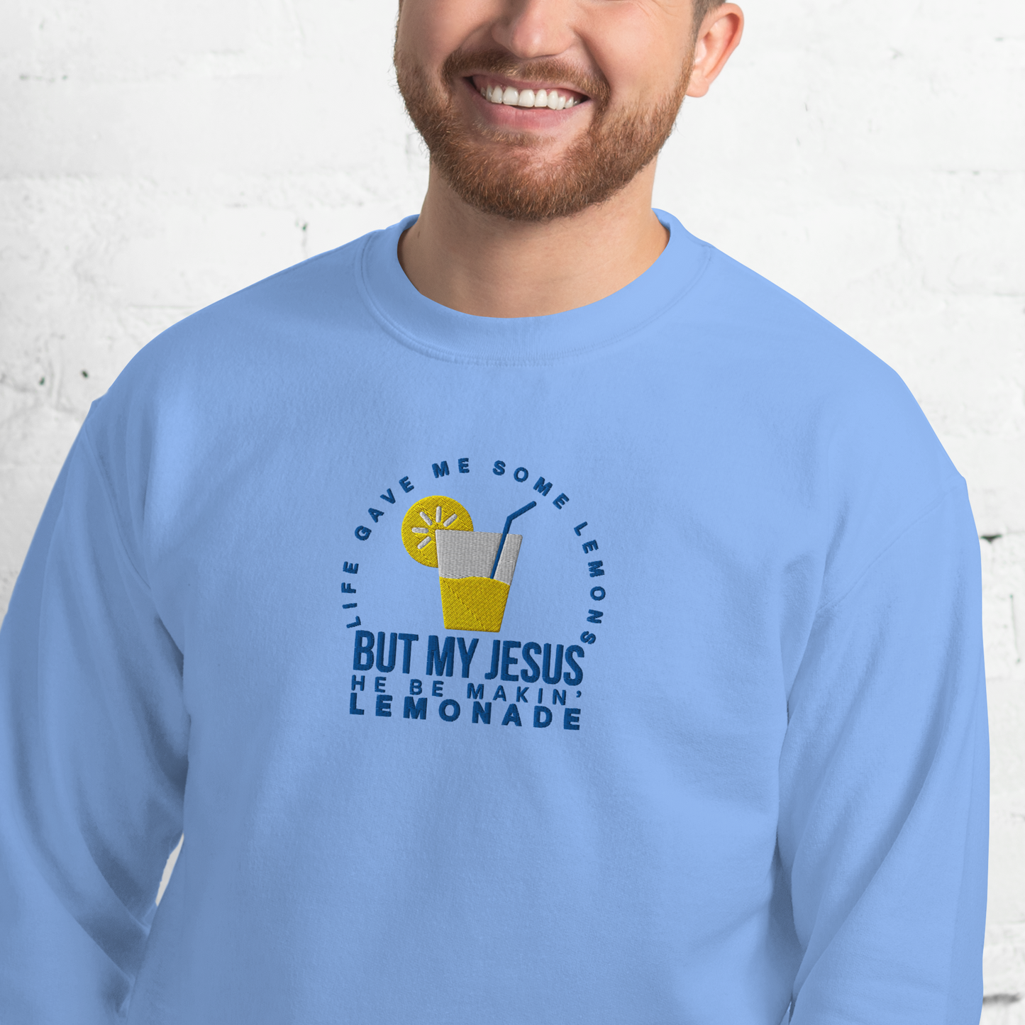 Embroidered Life Gave Me Lemons Sweatshirt