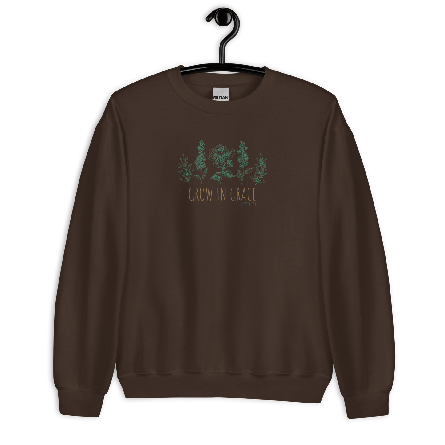 Grow in Grace Embroidered Women's Sweatshirt