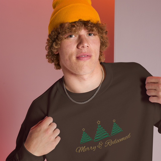 Embroidered Merry & Redeemed Sweatshirt