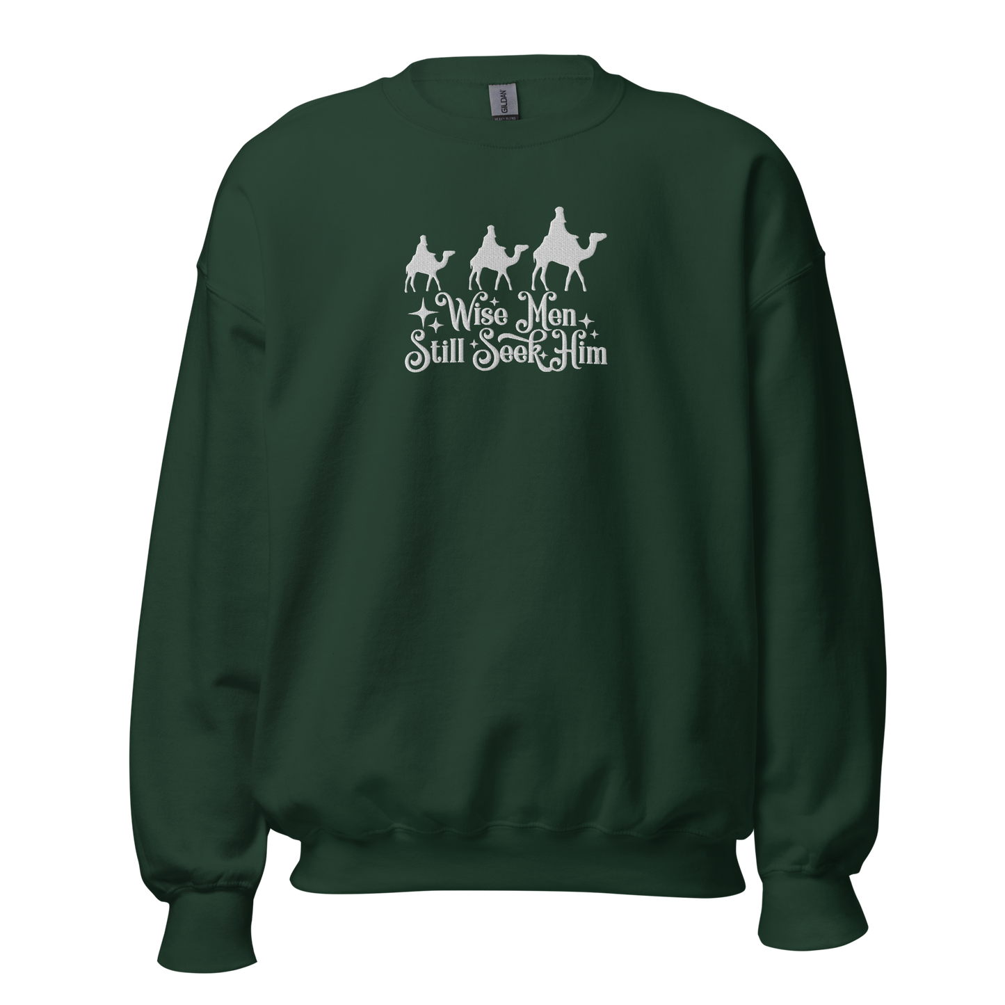 Embroidered Wise Men Still Seek Him Sweatshirt