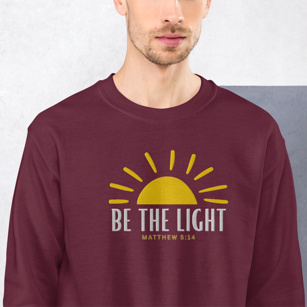 Be the Light Embroidered Sweatshirt