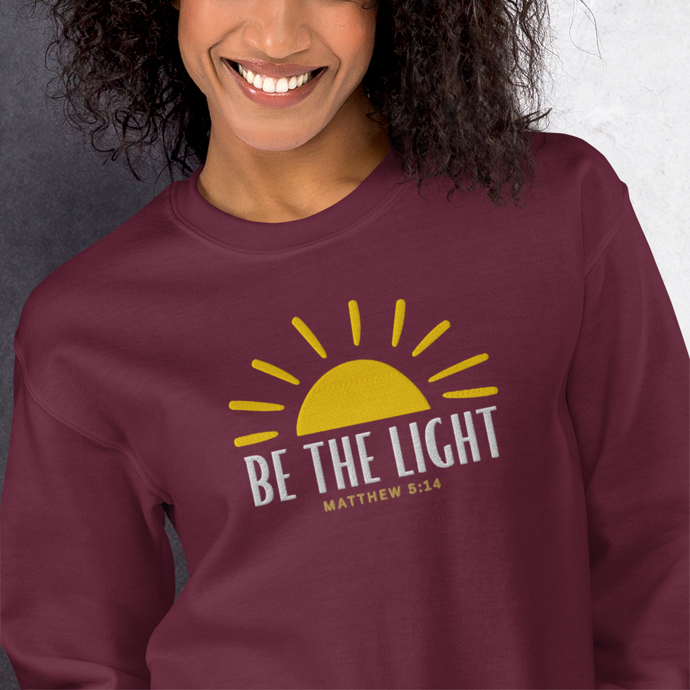 Be the Light Embroidered Sweatshirt