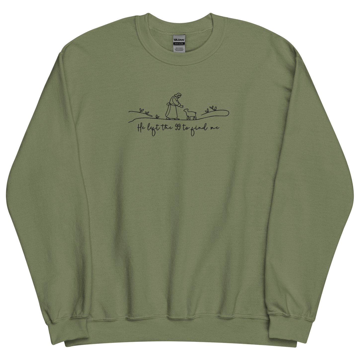 He Left the 99 to Find Me Embroidered Sweatshirt
