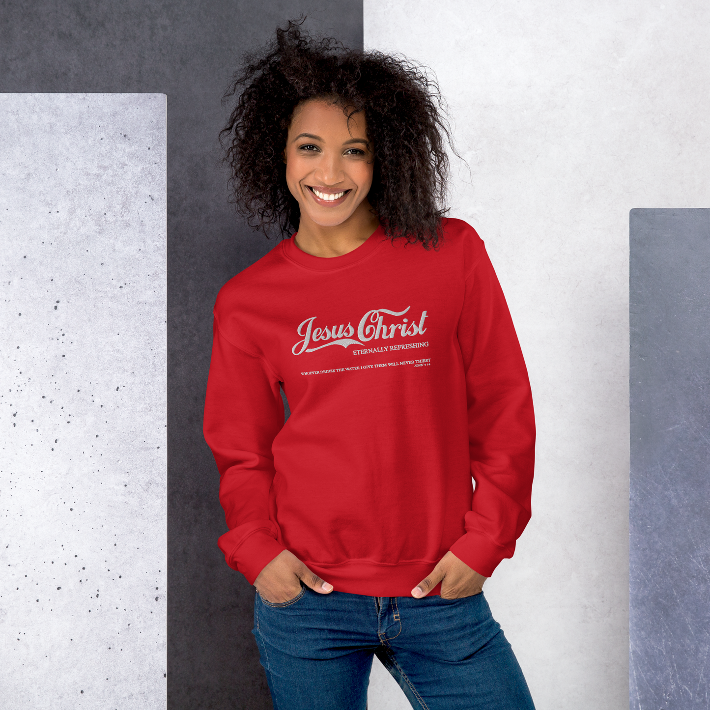 Embroidered Jesus Christ Sweatshirt