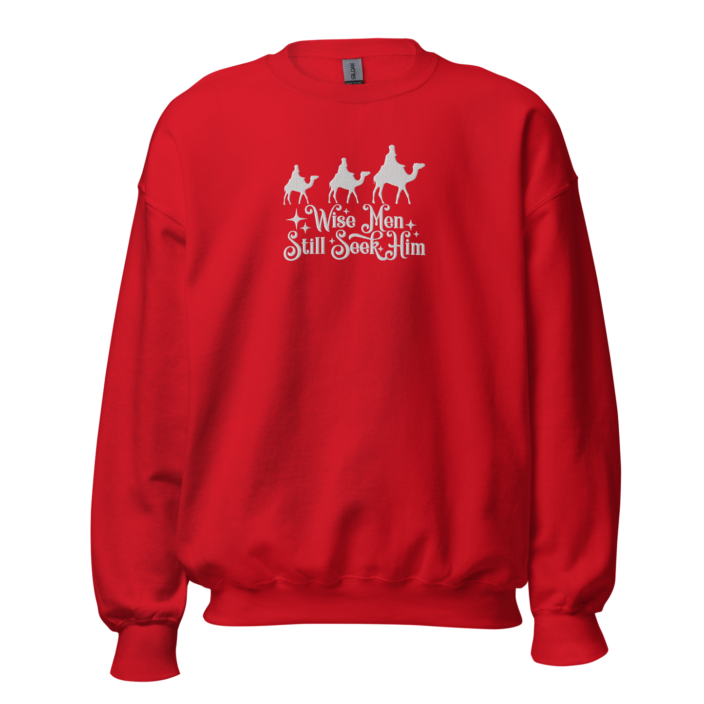 Embroidered Wise Men Still Seek Him Sweatshirt