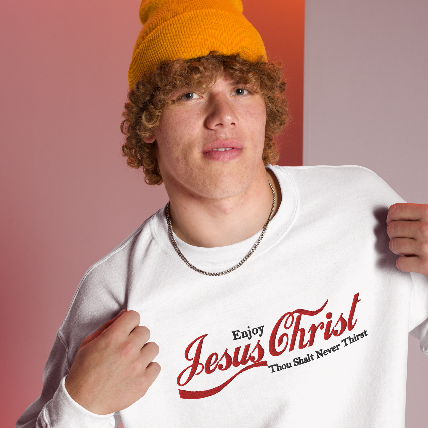 Embroidered Jesus Christ Sweatshirt