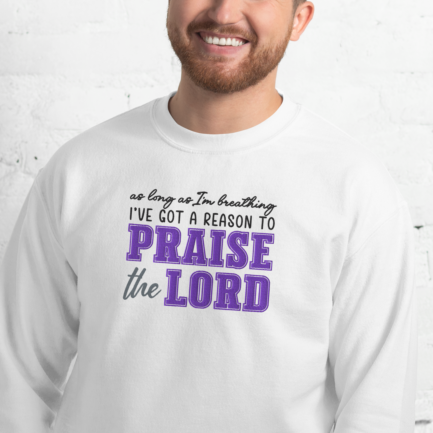 Praise The Lord Embroidered Sweatshirt