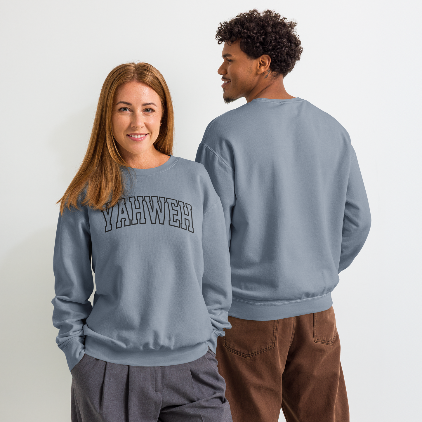 Embroidered Yahweh Comfort Colors Sweatshirt