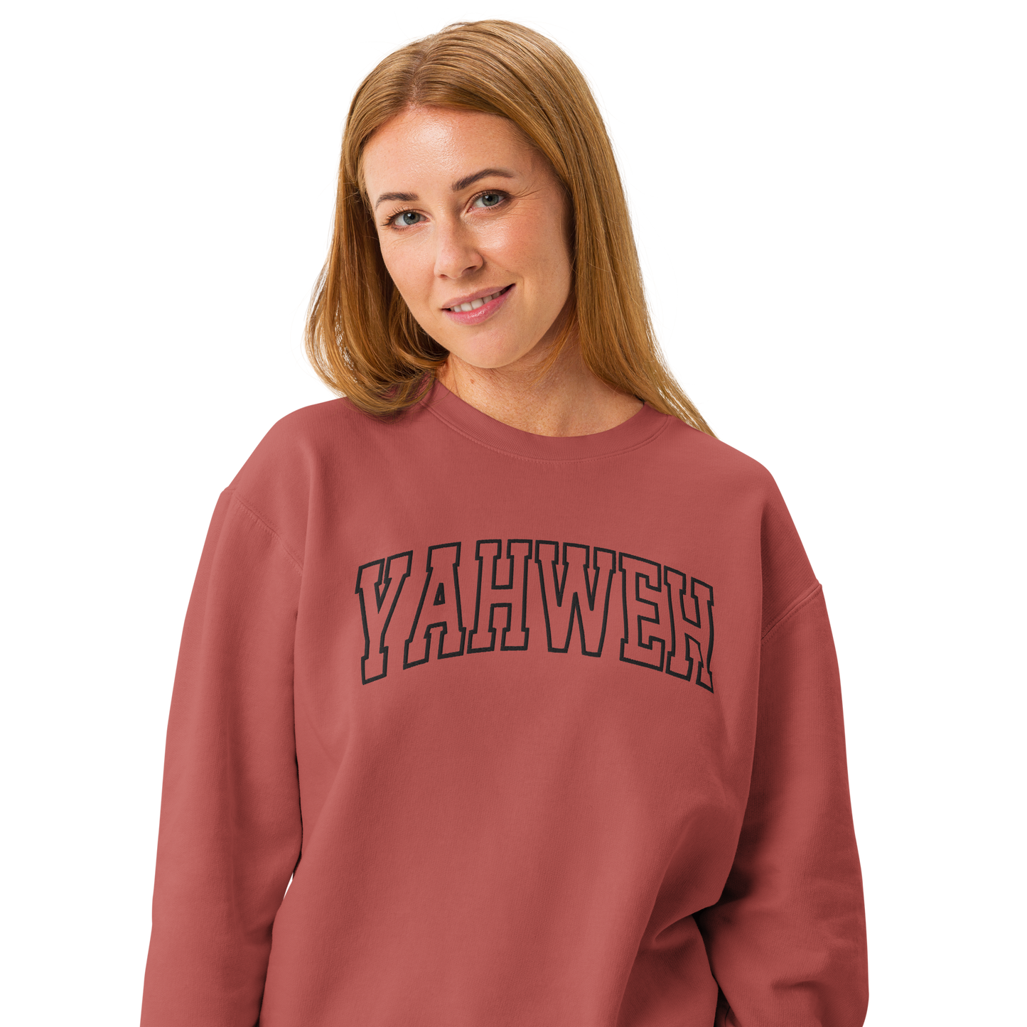 Embroidered Yahweh Comfort Colors Sweatshirt