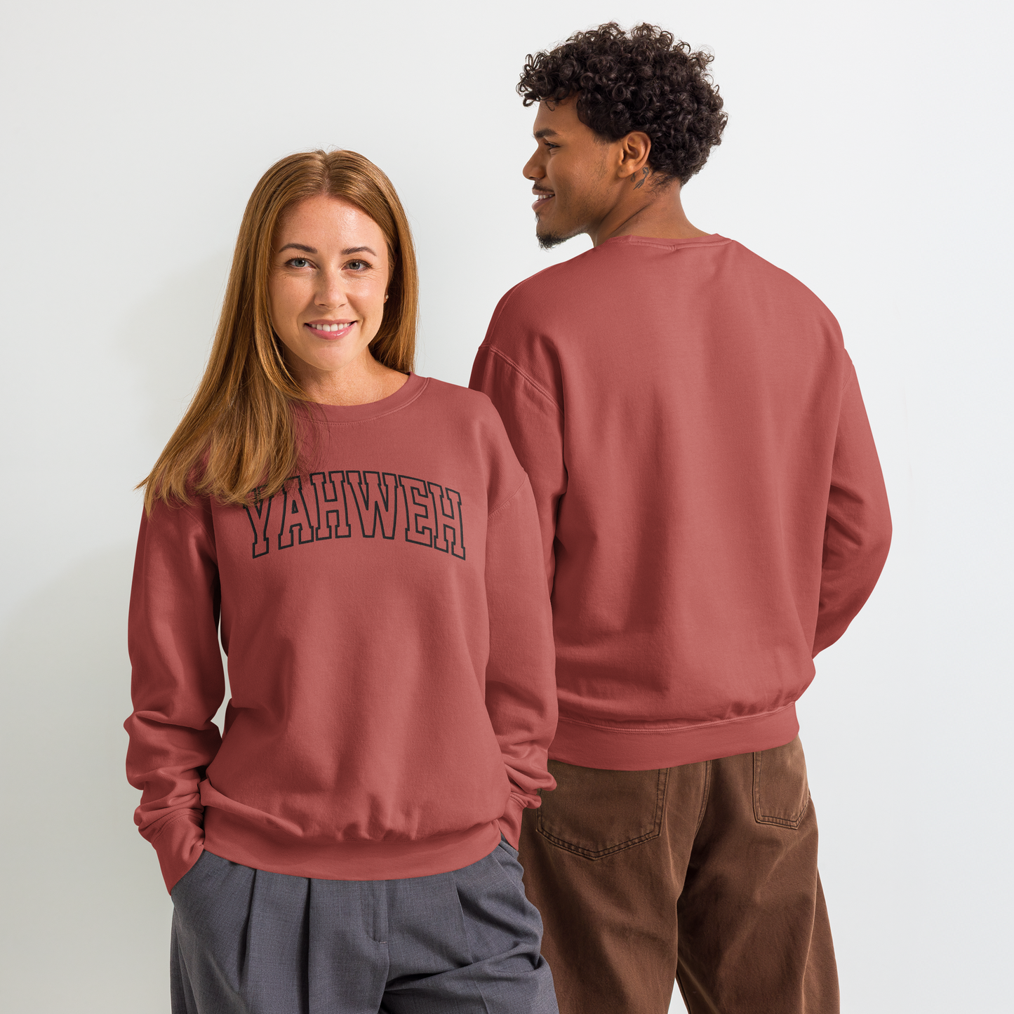 Embroidered Yahweh Comfort Colors Sweatshirt