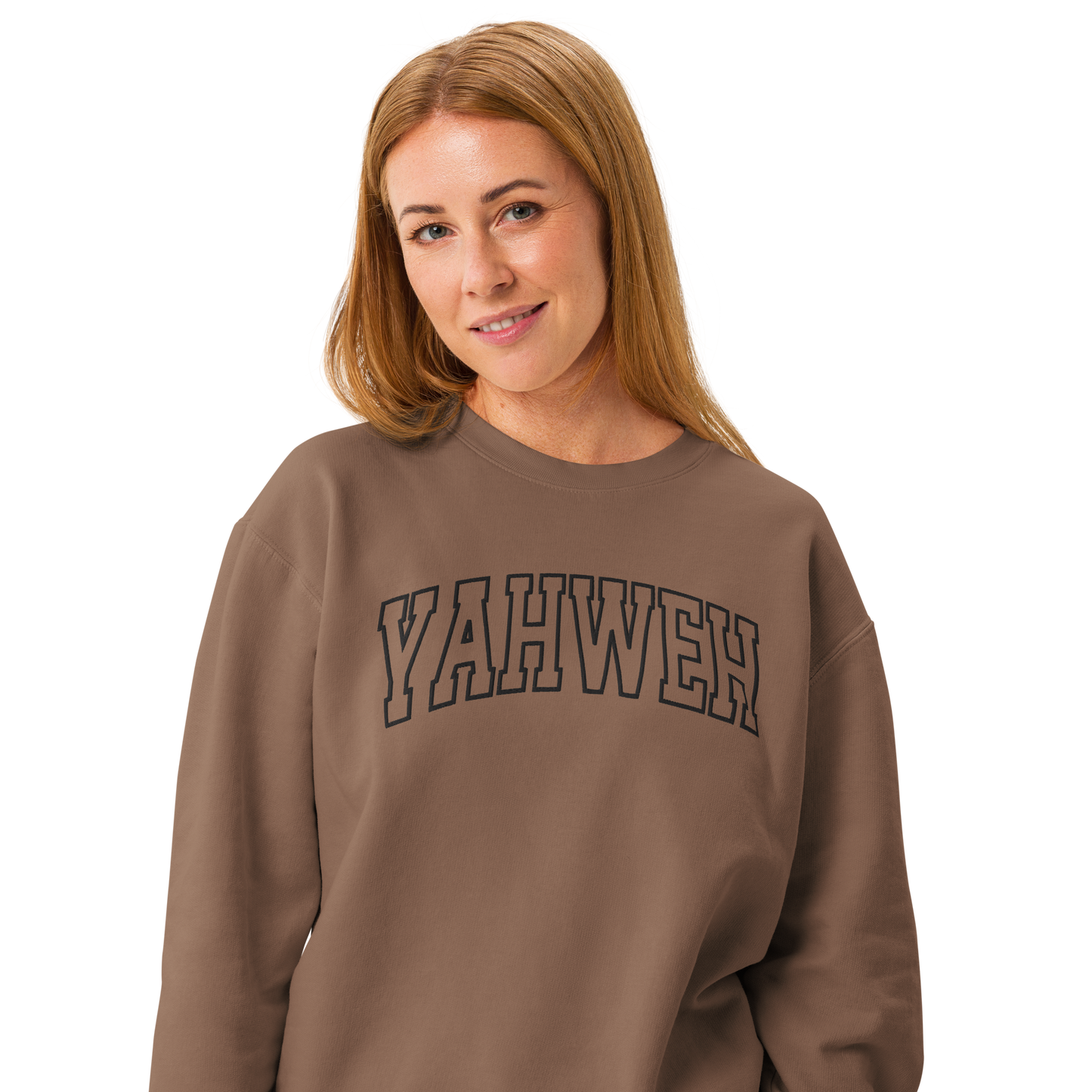 Embroidered Yahweh Comfort Colors Sweatshirt